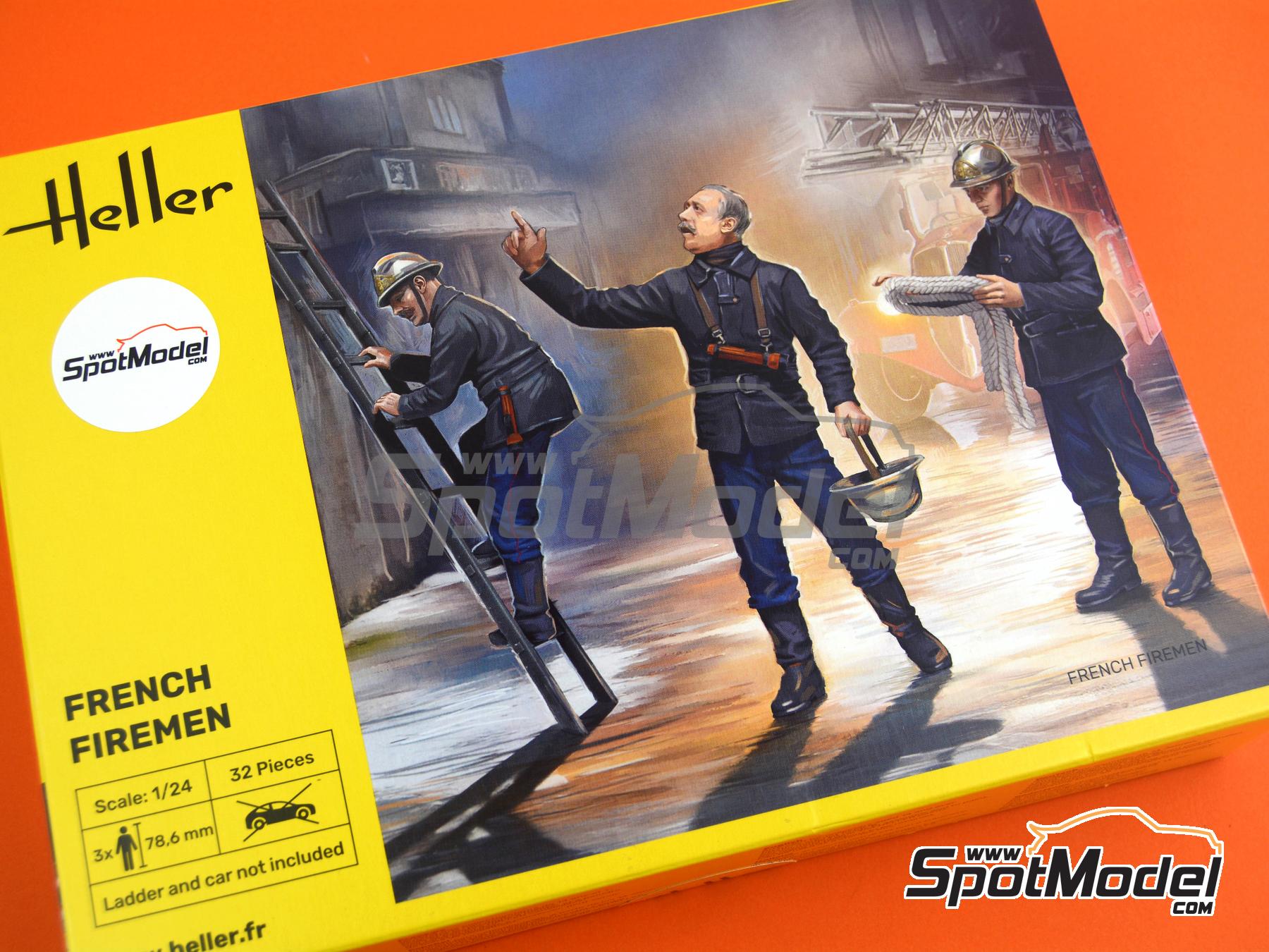 Image 2: Bomberos | Set de figuras en escala&nbsp;1/24 fabricado por Heller (ref.&nbsp;82753, tambien 3279510827538)