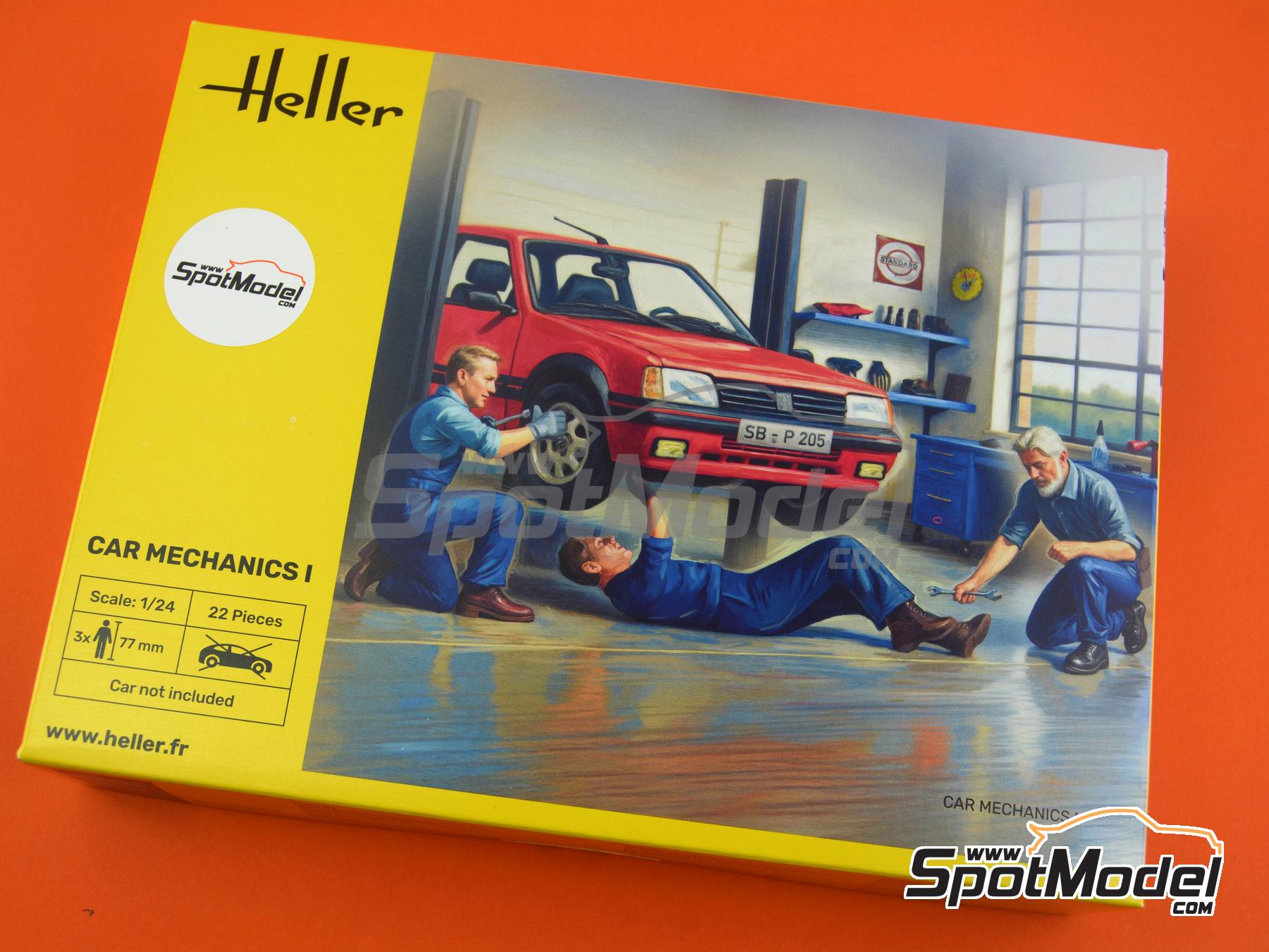 Image 5: Mec&aacute;nicos de autom&oacute;viles - Set 1 | Set de figuras en escala&nbsp;1/24 fabricado por Heller (ref.&nbsp;82755, tambien 3279510827552)