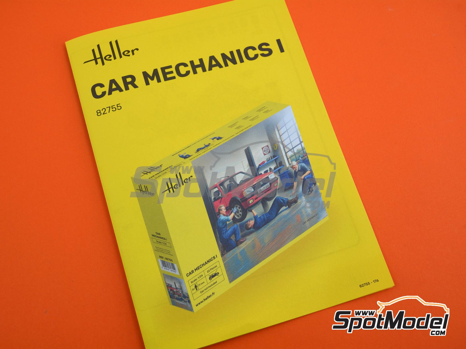Image 6: Mec&aacute;nicos de autom&oacute;viles - Set 1 | Set de figuras en escala&nbsp;1/24 fabricado por Heller (ref.&nbsp;82755, tambien 3279510827552)