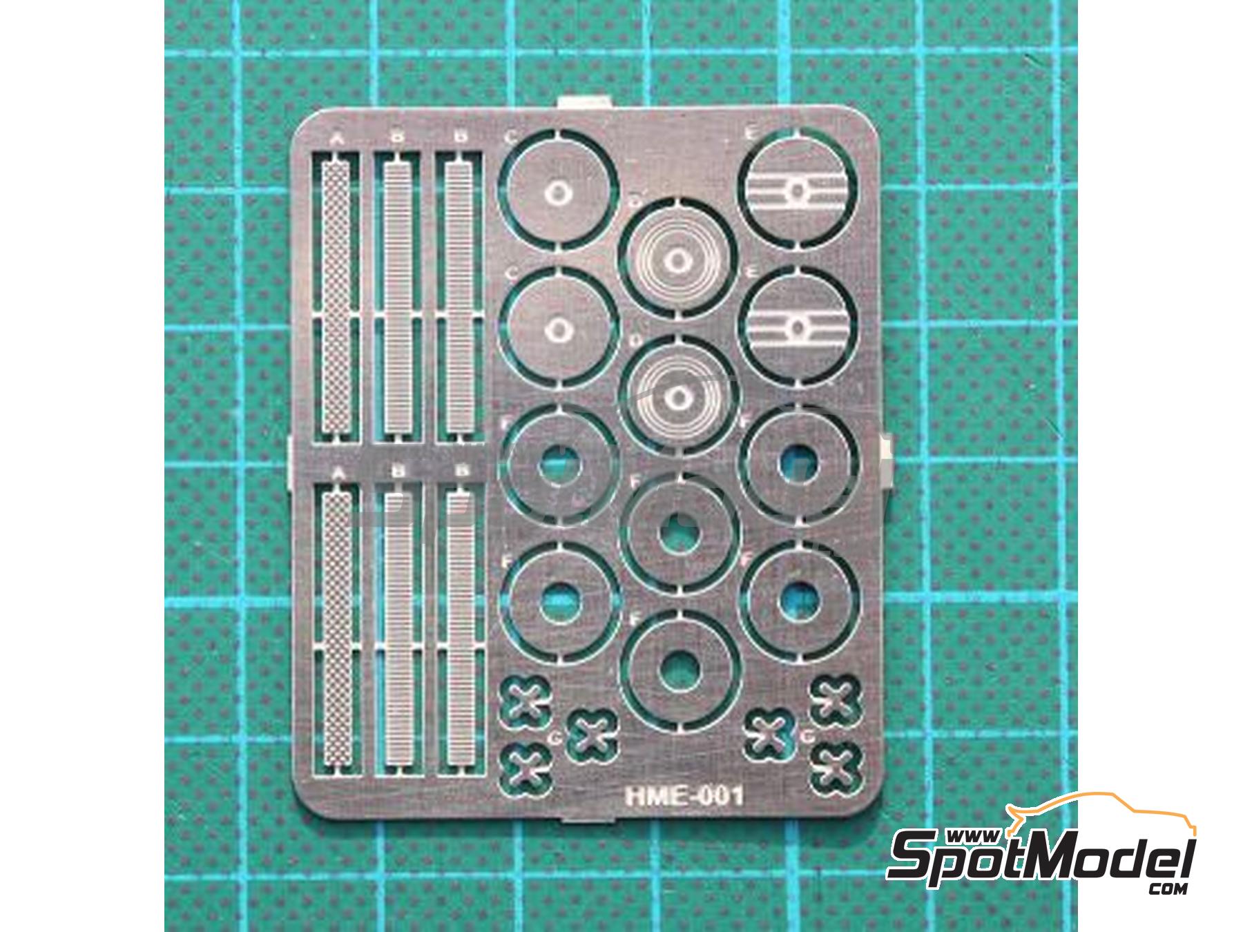 Image 1: Air cleaner set 1 | Air filter in 1/24 scale manufactured by Highlight Model Studio (ref.&nbsp;HME-001, also 4545782063615)