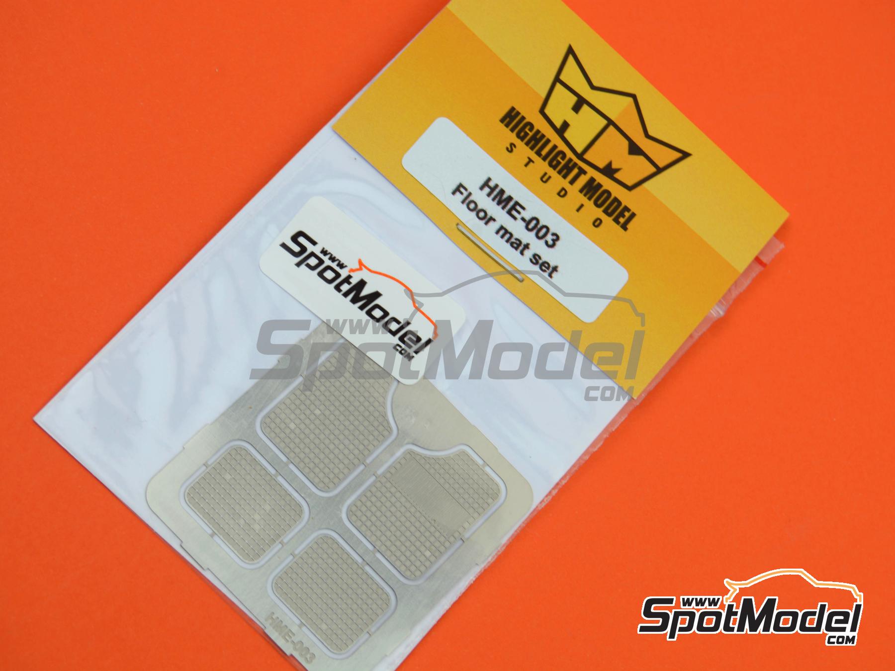 Image 4: Juego de alfombrillas de goma | Detalle en escala 1/24 fabricado por Highlight Model Studio (ref. HME-003, tambien 4545782063639)