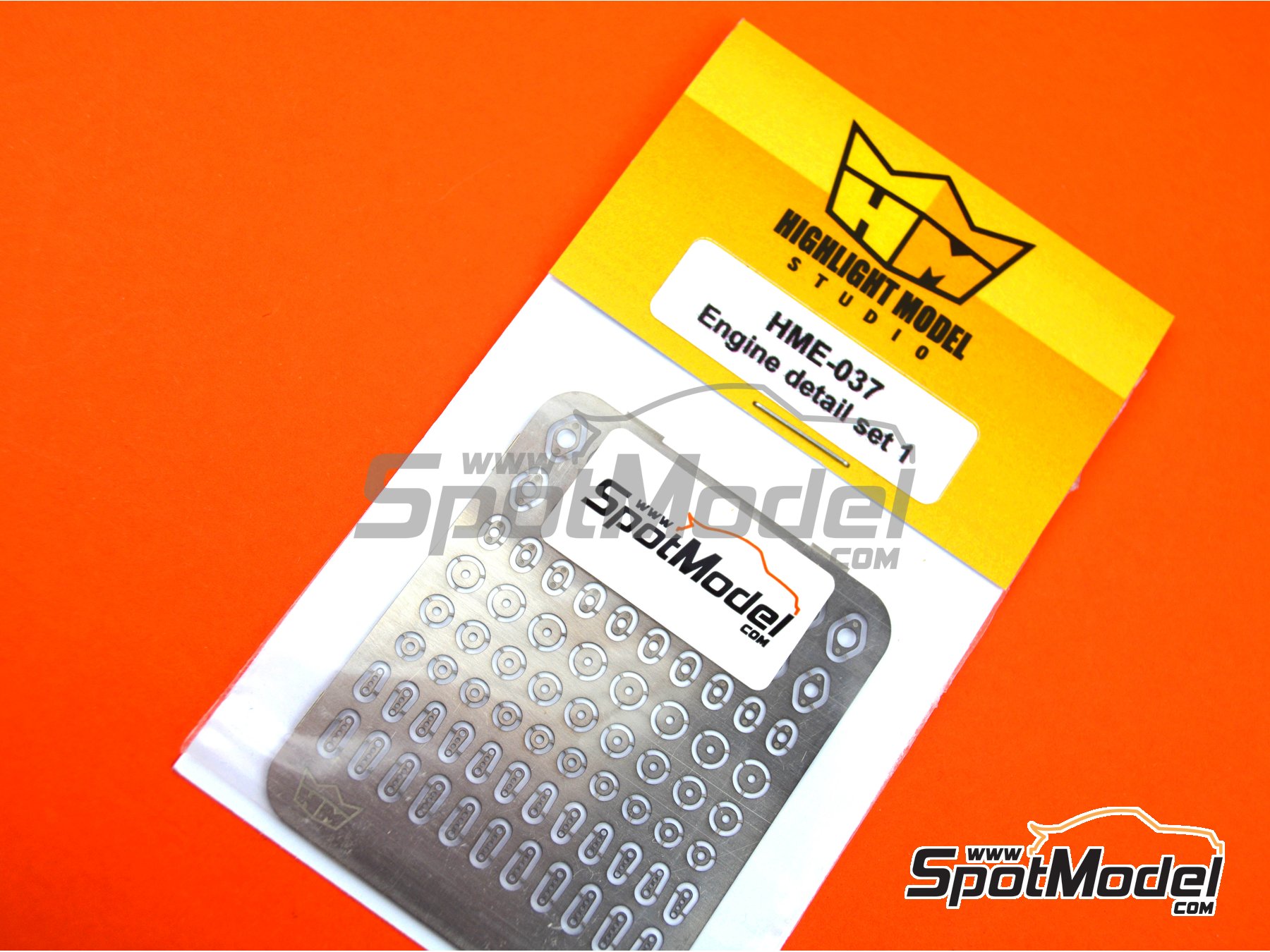 Image 3: Piezas para detallar motores - Set 1 | Detalle en escala 1/24 fabricado por Highlight Model Studio (ref. HME-037)