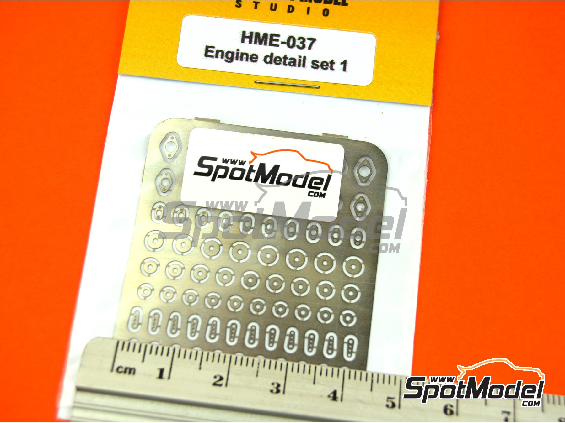 Image 4: Piezas para detallar motores - Set 1 | Detalle en escala 1/24 fabricado por Highlight Model Studio (ref. HME-037)