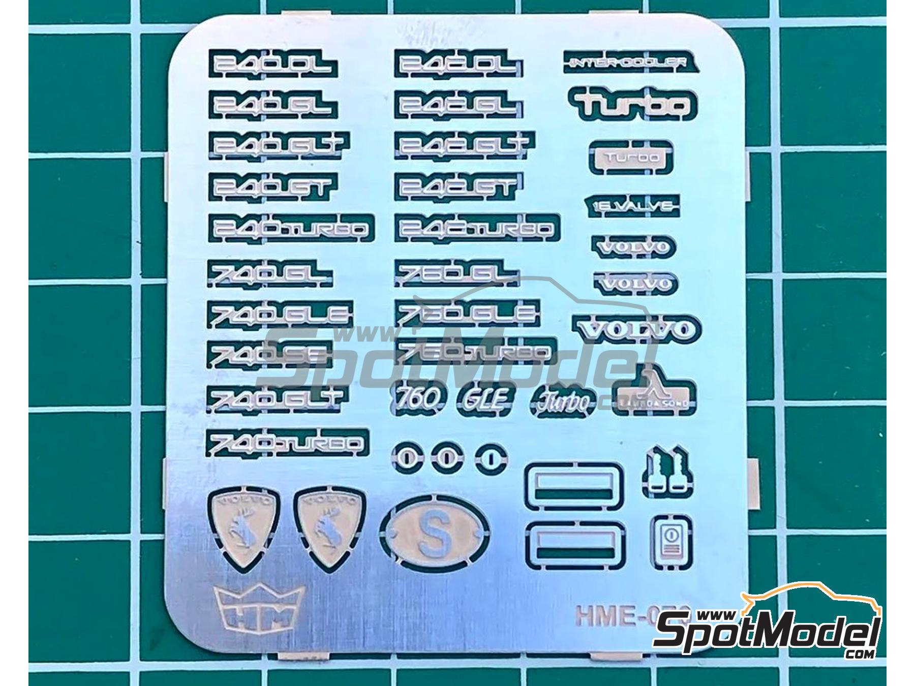 Image 1: Volvo logos | Detail in 1/24 scale manufactured by Highlight Model Studio (ref.&nbsp;HME-070)