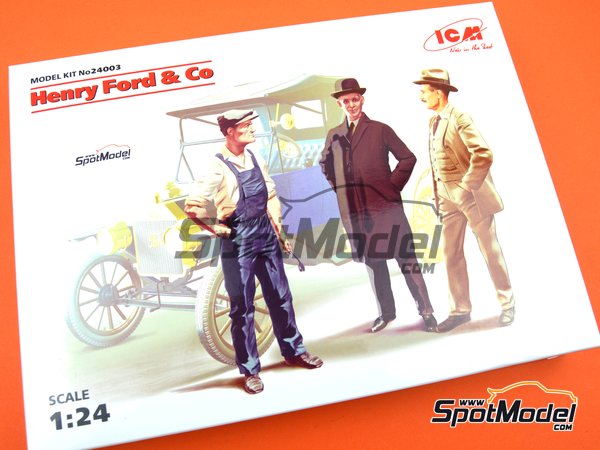 ICM 1:24 Maquette Kit Henry Ford & Co 3 Figurines ICM24003