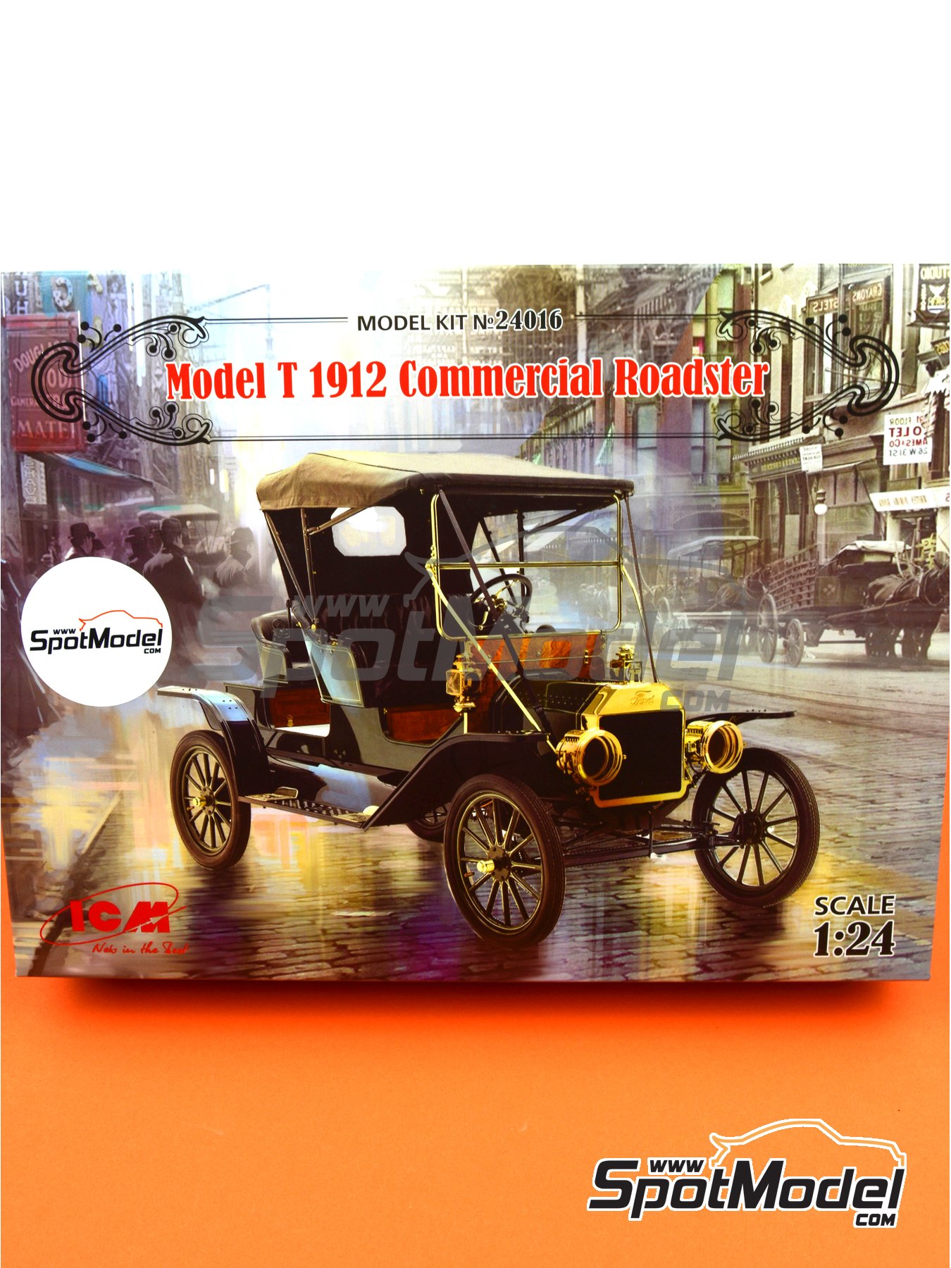 Icm Icm24016 Model T 1912 Roadster Commercial 1/24 