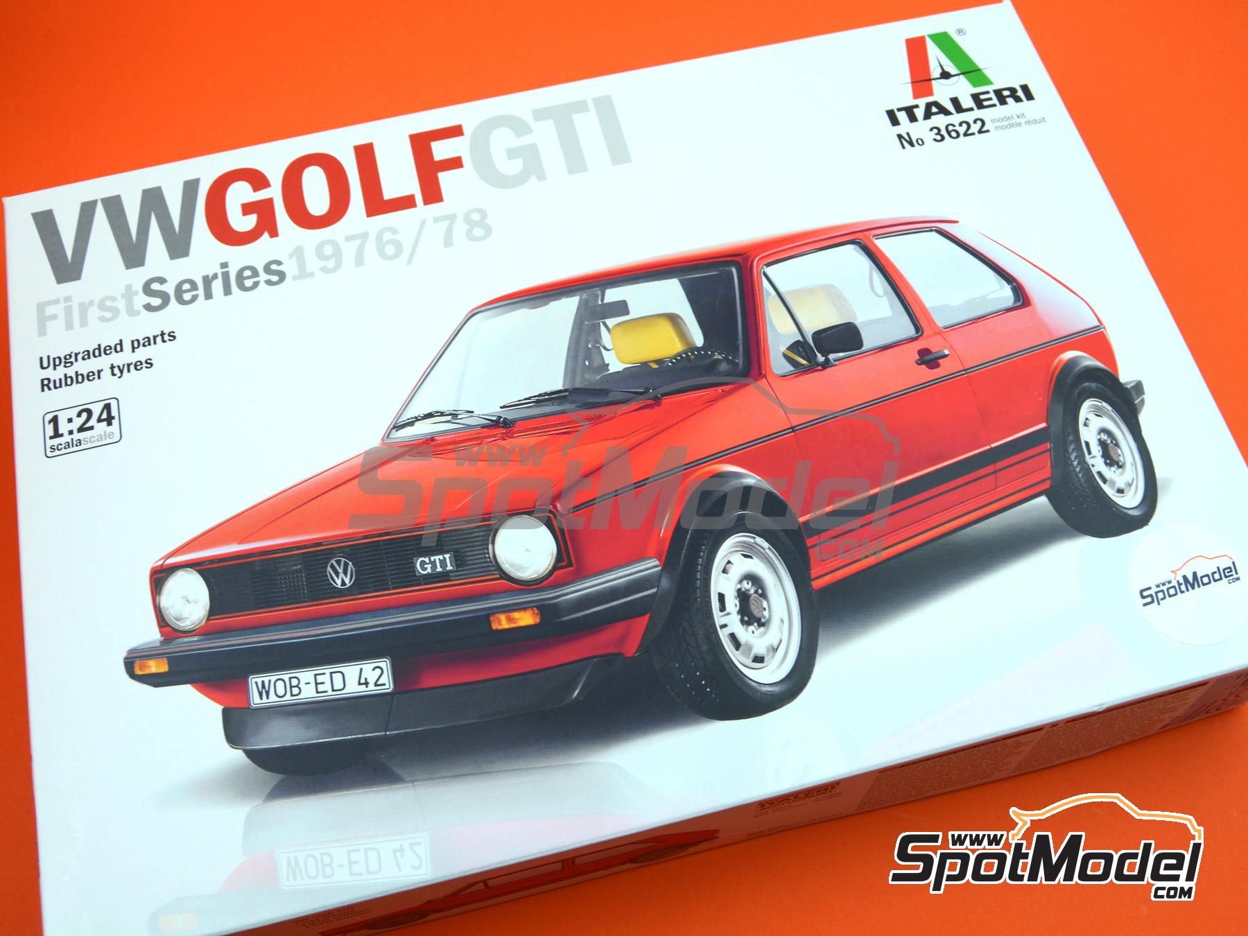 Image 20: Volkswagen Golf I GTI Rabbit -  1976, 1977 y 1978 | Maqueta de coche en escala&nbsp;1/24 fabricado por Italeri (ref.&nbsp;3622, tambien 8001283036221 y 3622S)