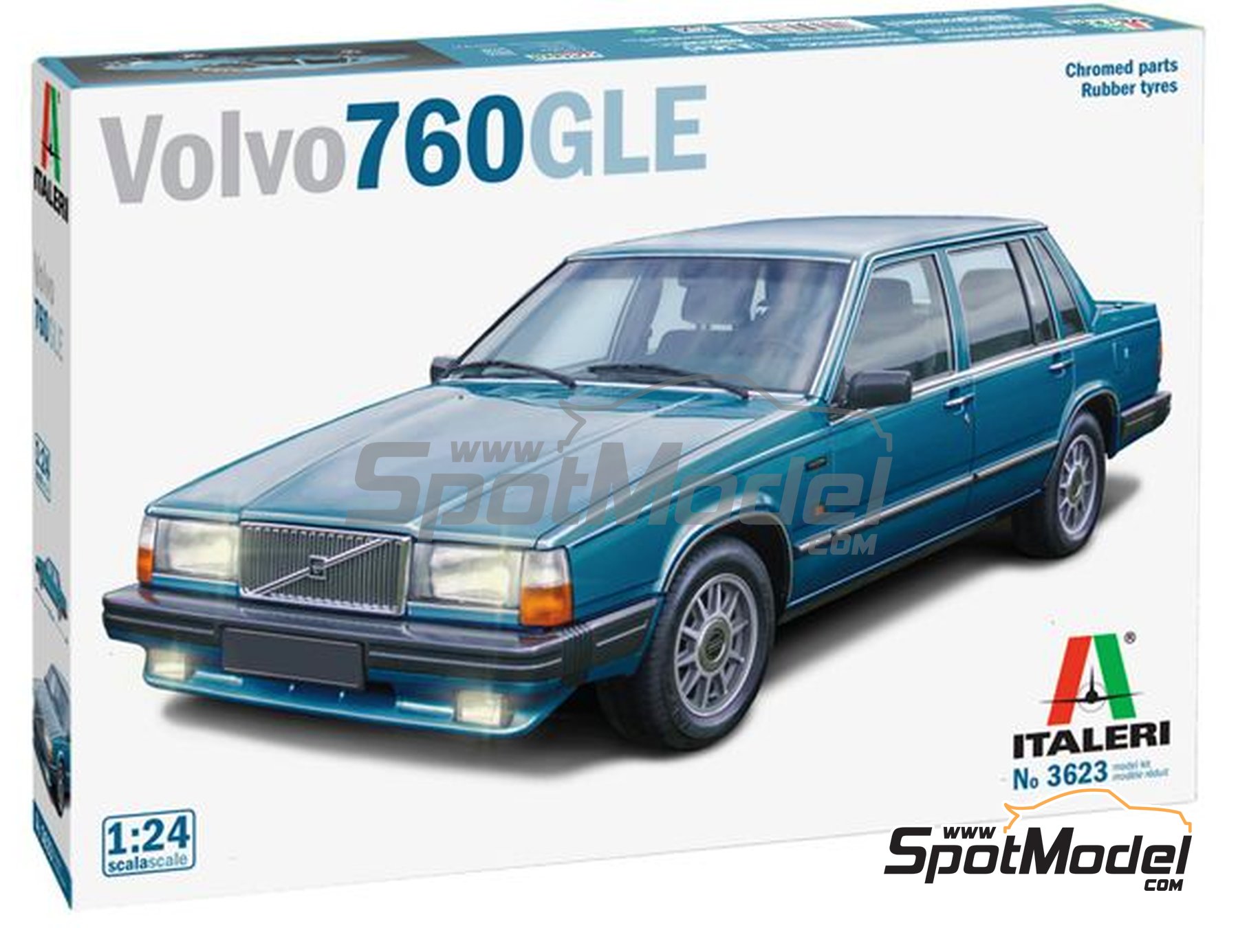 Image 2: Volvo 760 GLE | Model car kit in 1/24 scale manufactured by Italeri (ref.&nbsp;3623, also 8001283036238 and 3623S)