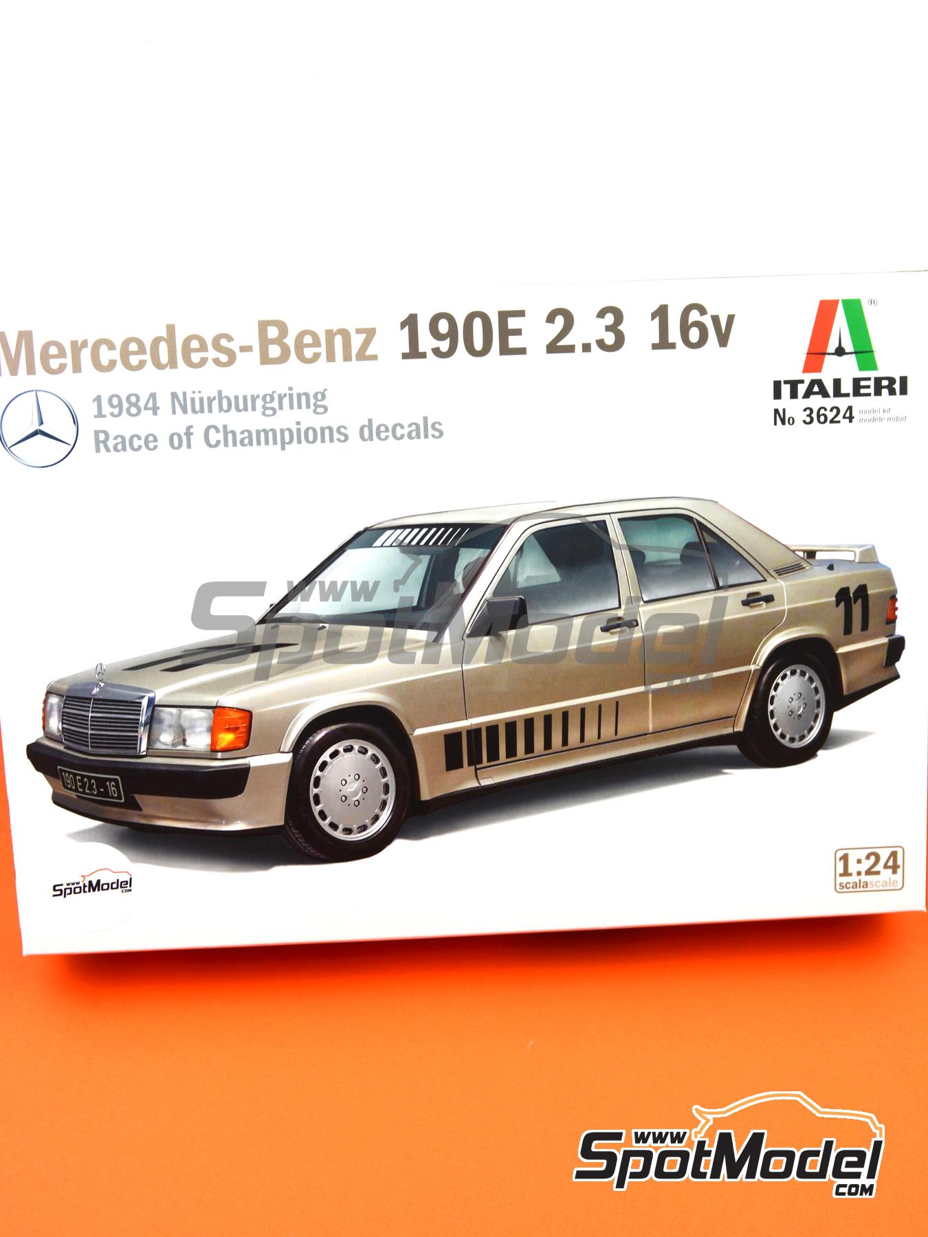 delen Guinness Onbevredigend Italeri: Model car kit 1/24 scale - Mercedes Benz 190E (ref. 3624) |  SpotModel