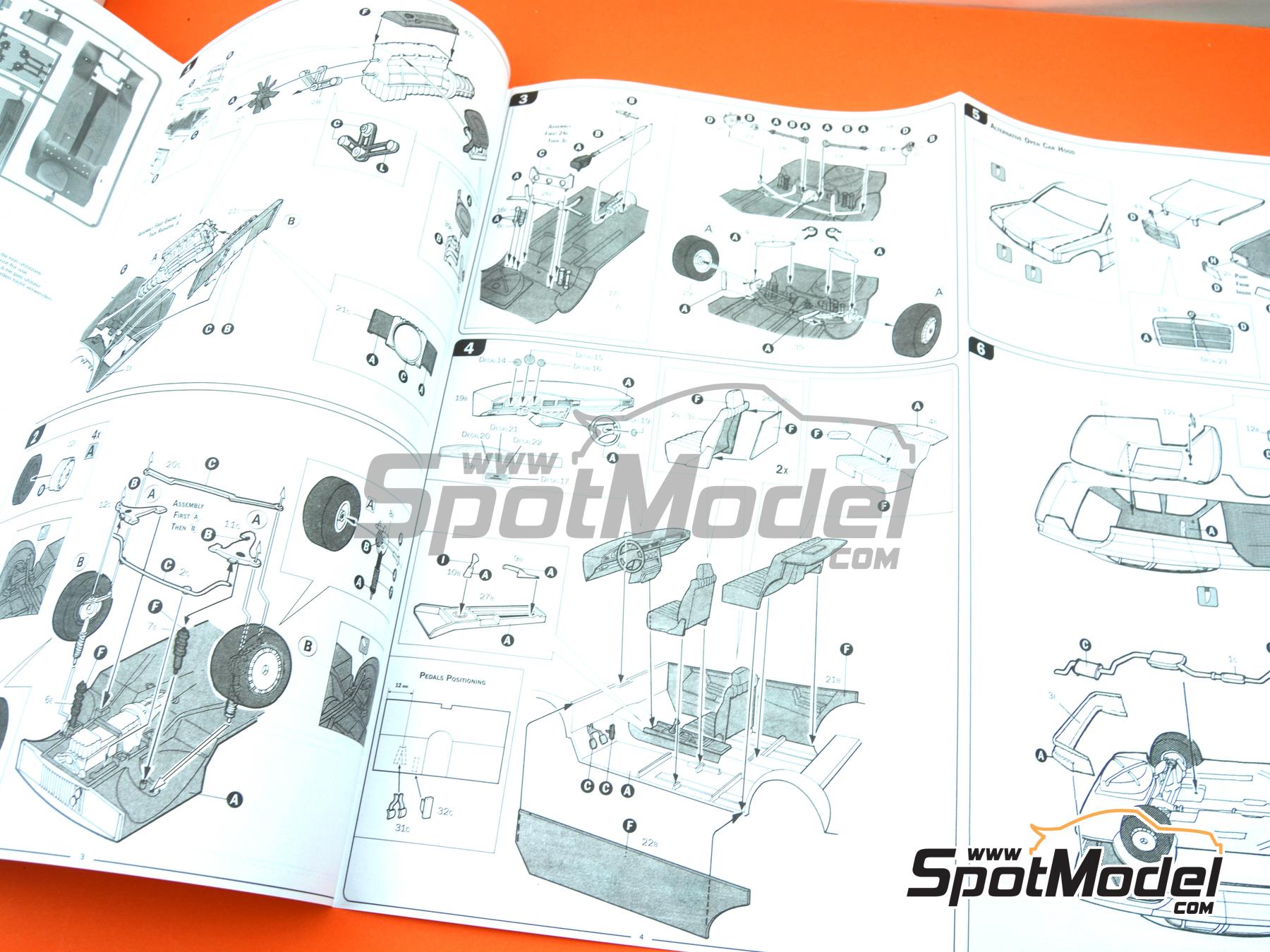 Image 15: Mercedes Benz 190E 2.3 16v - Carrera de Campeones 1984 | Maqueta de coche en escala 1/24 fabricado por Italeri (ref. 3624, tambien 8001283036245)
