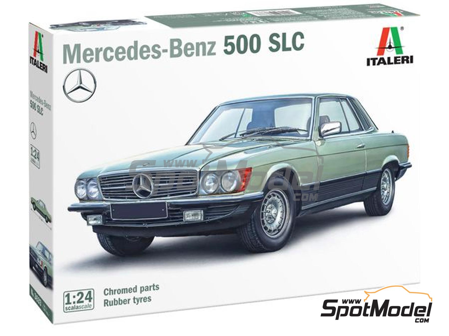 Image 1: Mercedes 500 SLC | Car scale model kit in 1/24 scale manufactured by Italeri (ref.&nbsp;3633, also 8001283036337)