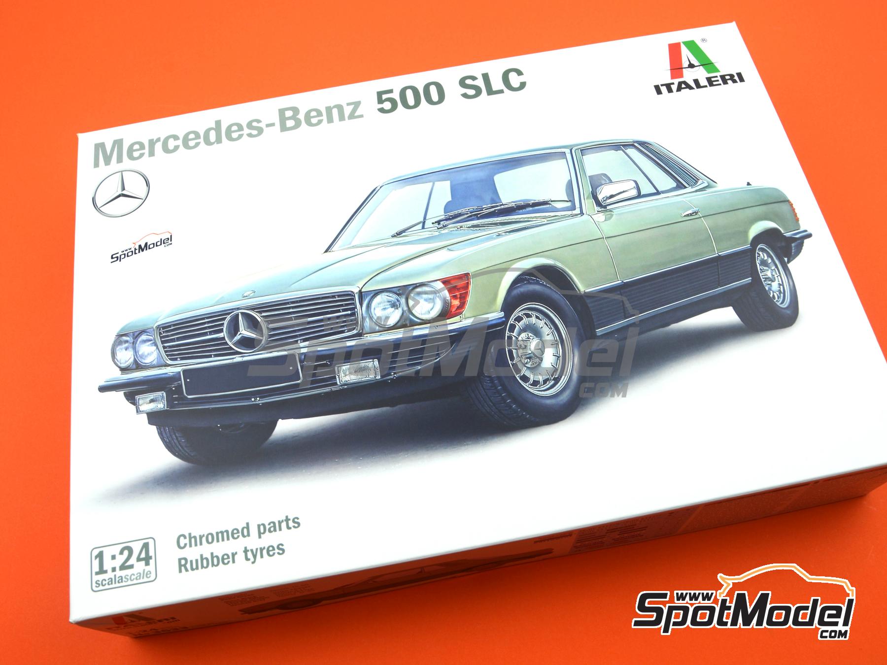 Image 19: Mercedes 500 SLC | Car scale model kit in 1/24 scale manufactured by Italeri (ref.&nbsp;3633, also 8001283036337)