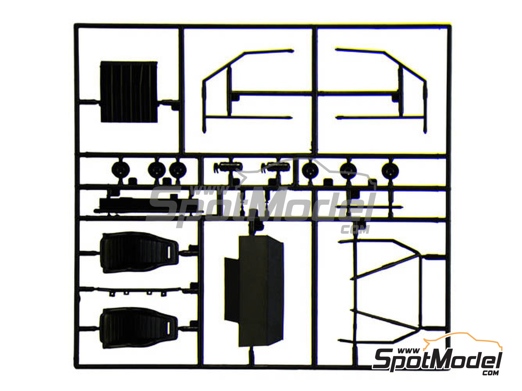 Image 5: Audi Quattro Rally Equipo Audi Sport - Rally de Monte Carlo - Rallye Automobile de Monte-Carlo 1981 | Maqueta de coche en escala&nbsp;1/24 fabricado por Italeri (ref.&nbsp;3642, tambien 8001283036429, IT3642 y 03642)