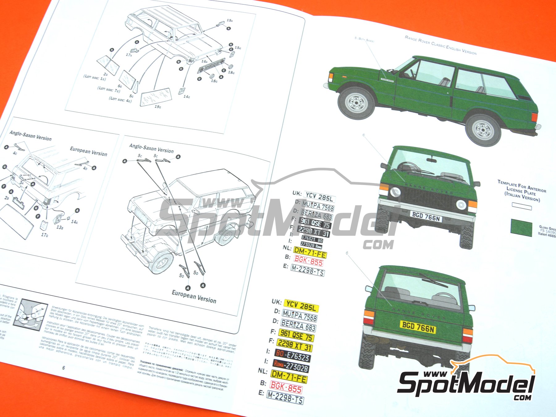 Image 7: Range Rover Classic | Maqueta de coche en escala&nbsp;1/24 fabricado por Italeri (ref.&nbsp;3644, tambien 8001283036443 y ita3644)