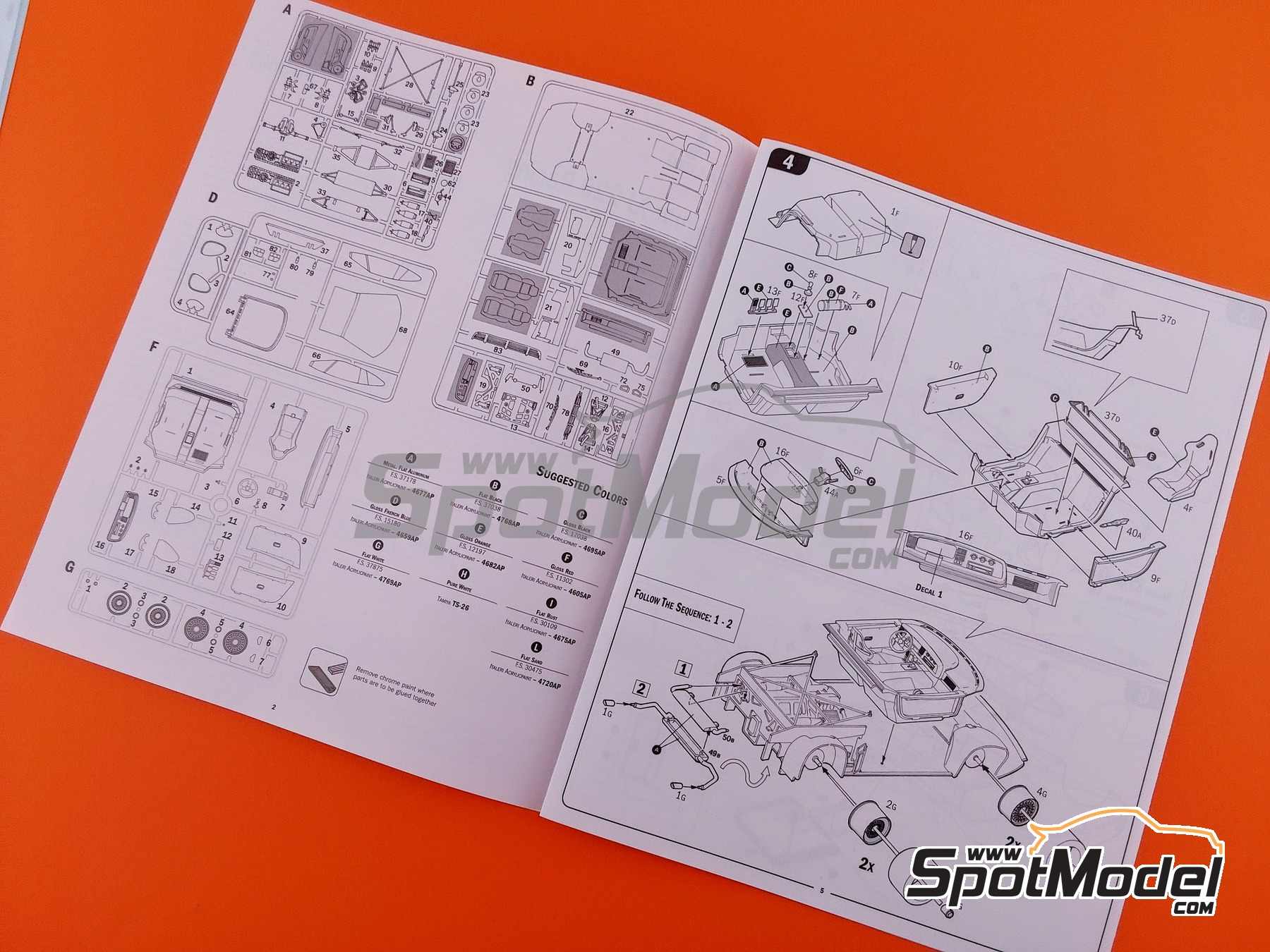 Image 31: Jaguar XJ220 sponsored by Martini - Italian GTs Championship 1993 | Car scale model kit in 1/24 scale manufactured by Italeri (ref. 3669, also 8001283036696)