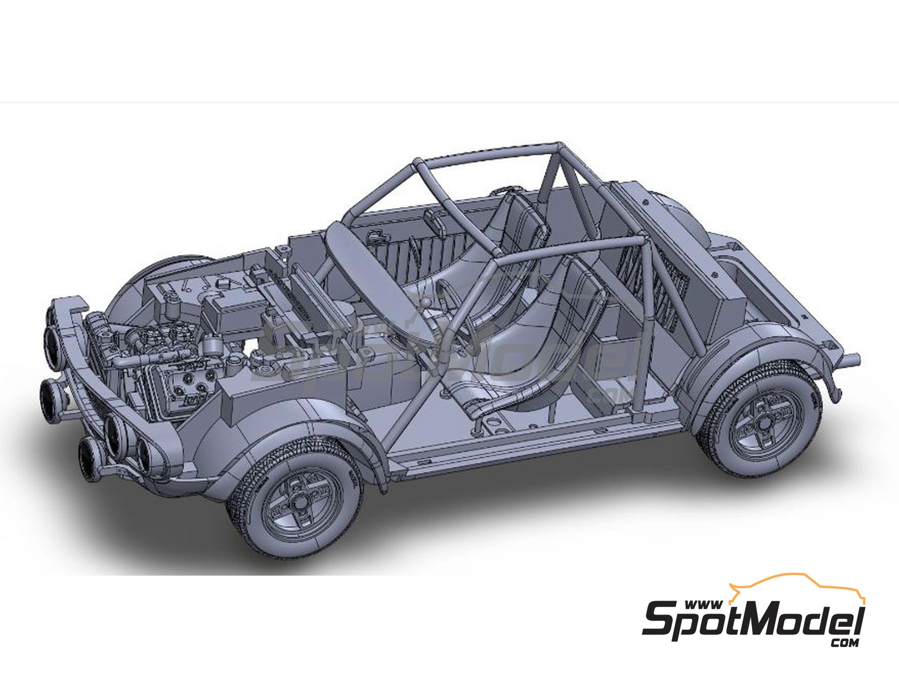 Image 3: Lancia Fulvia HF - Rally de Monte Carlo - Rallye Automobile de Monte-Carlo 1972 | Maqueta de coche en escala 1/24 fabricado por Italeri (ref. 3670, tambien 8001283036702)