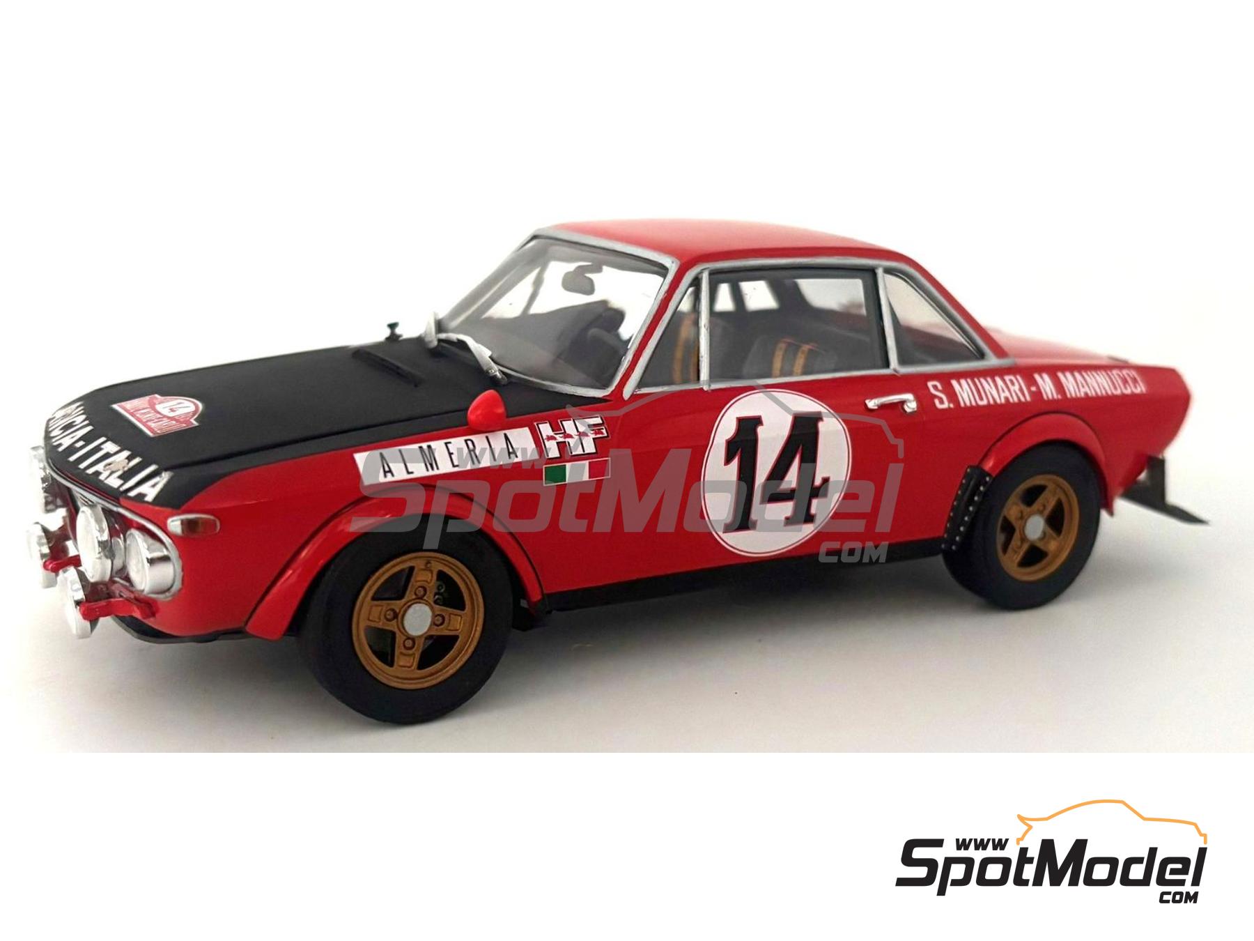 Image 9: Lancia Fulvia HF - Rally de Monte Carlo - Rallye Automobile de Monte-Carlo 1972 | Maqueta de coche en escala 1/24 fabricado por Italeri (ref. 3670, tambien 8001283036702)