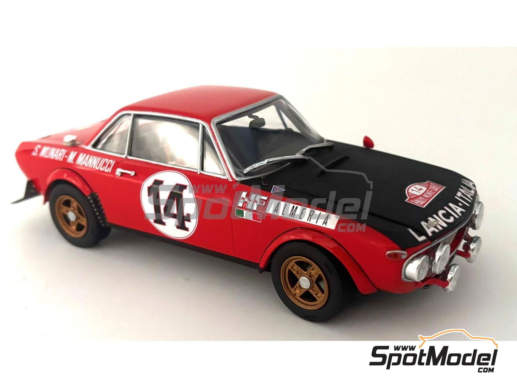 Image 10: Lancia Fulvia HF - Rally de Monte Carlo - Rallye Automobile de Monte-Carlo 1972 | Maqueta de coche en escala 1/24 fabricado por Italeri (ref. 3670, tambien 8001283036702)