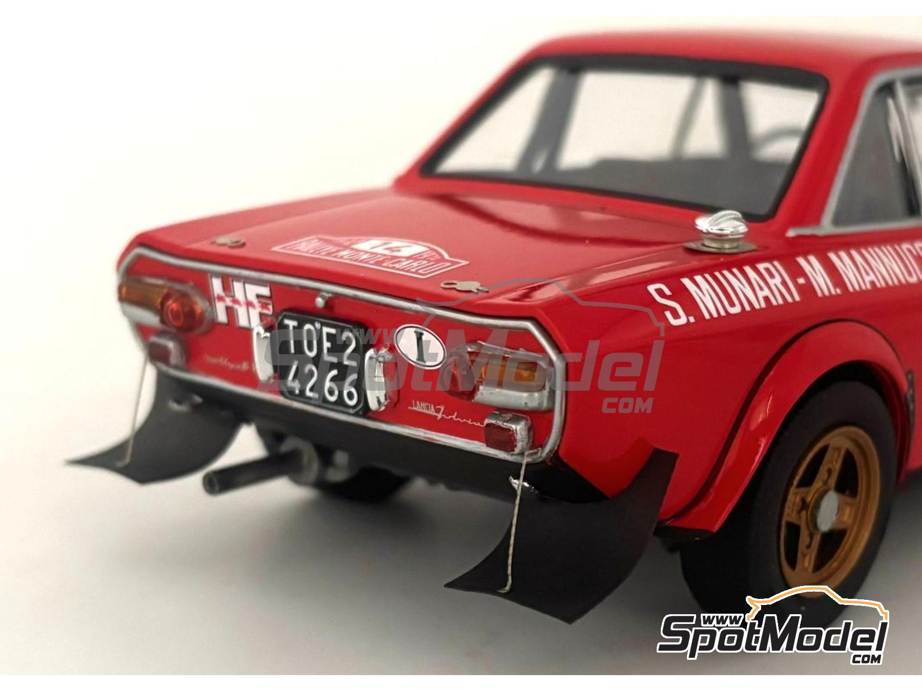 Image 13: Lancia Fulvia HF - Rally de Monte Carlo - Rallye Automobile de Monte-Carlo 1972 | Maqueta de coche en escala 1/24 fabricado por Italeri (ref. 3670, tambien 8001283036702)