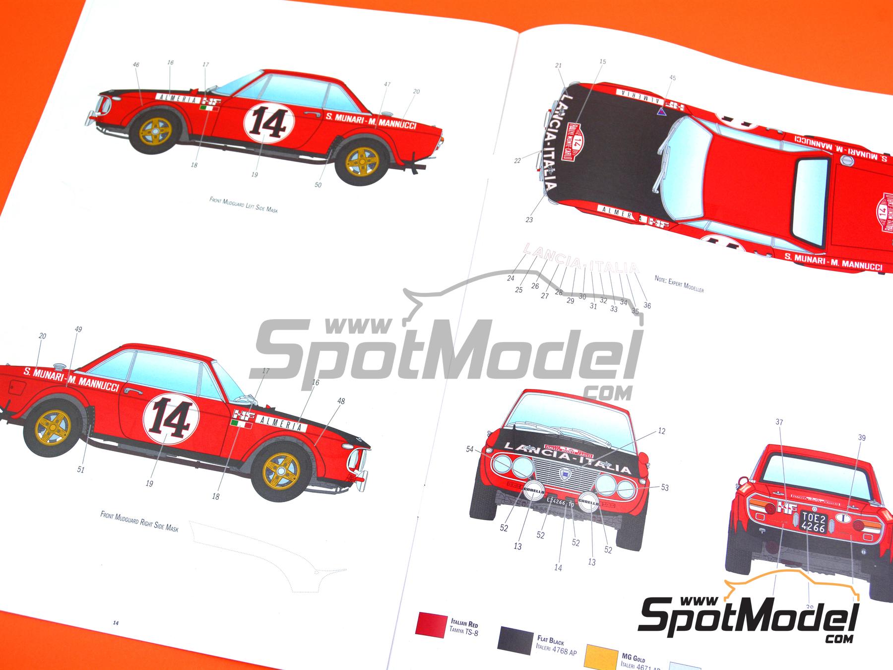 Image 30: Lancia Fulvia HF - Rally de Monte Carlo - Rallye Automobile de Monte-Carlo 1972 | Maqueta de coche en escala 1/24 fabricado por Italeri (ref. 3670, tambien 8001283036702)