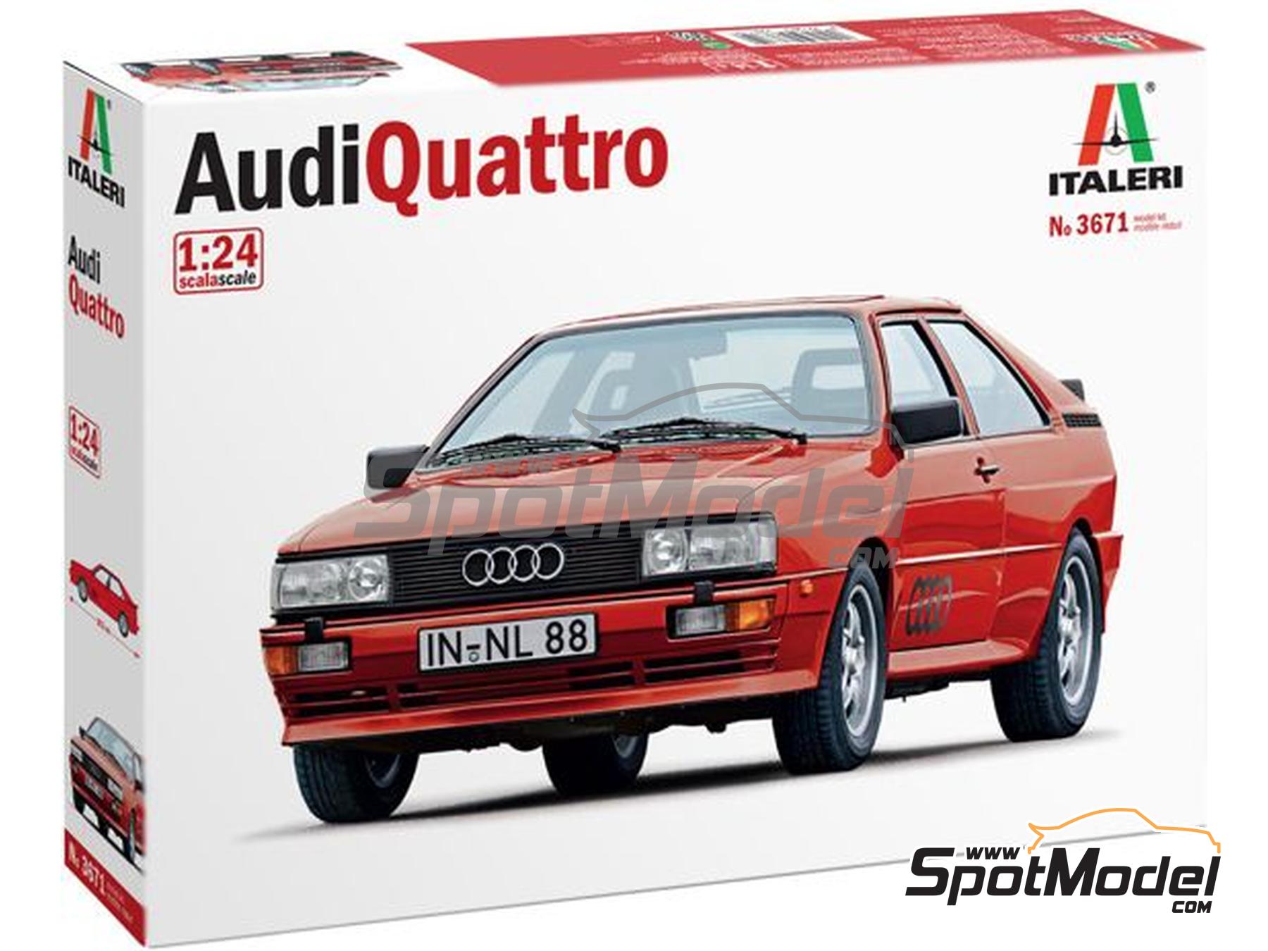 Image 1: Audi Quattro | Maqueta de coche en escala&nbsp;1/24 fabricado por Italeri (ref.&nbsp;3671, tambien 8001283036719)