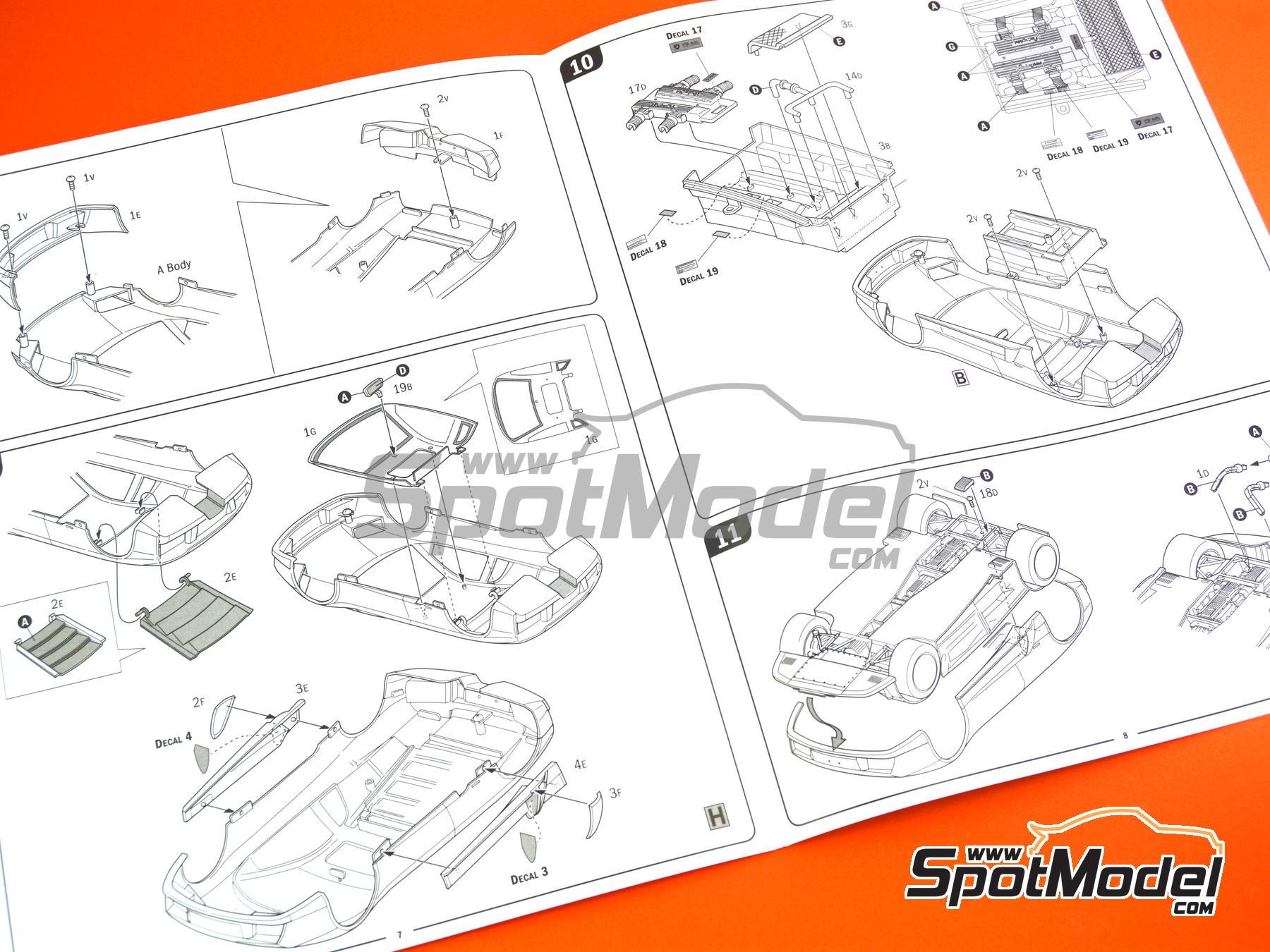 Image 17: Lamborghini Murci&eacute;lago | Maqueta de coche en escala&nbsp;1/24 fabricado por Italeri (ref.&nbsp;3672, tambien 8001283036726)