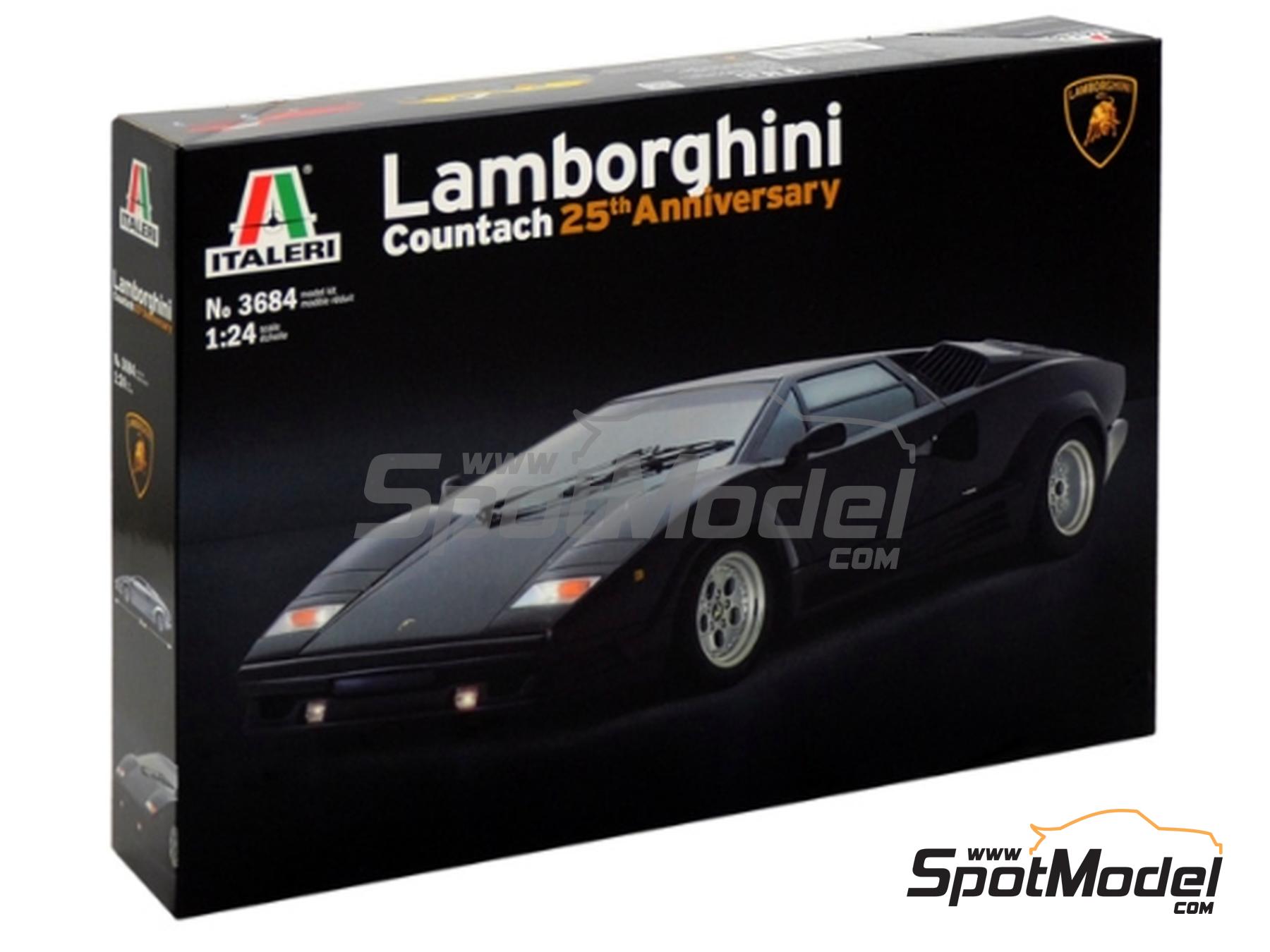 Maquette de voiture : Lamborghini Countach (25 ans) Italeri pas cher