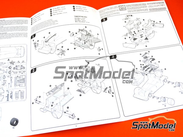 Image 5: Lamborghini Diablo | Car scale model kit in 1/24 scale manufactured by Italeri (ref.&nbsp;3685, also 8001283036856)