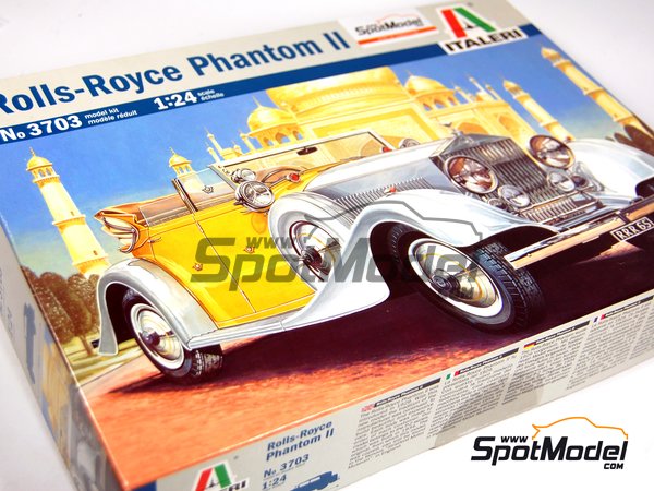 Image 2: Rolls Royce Phantom II | Car scale model kit in 1/24 scale manufactured by Italeri (ref.&nbsp;3703, also 8001283037037)