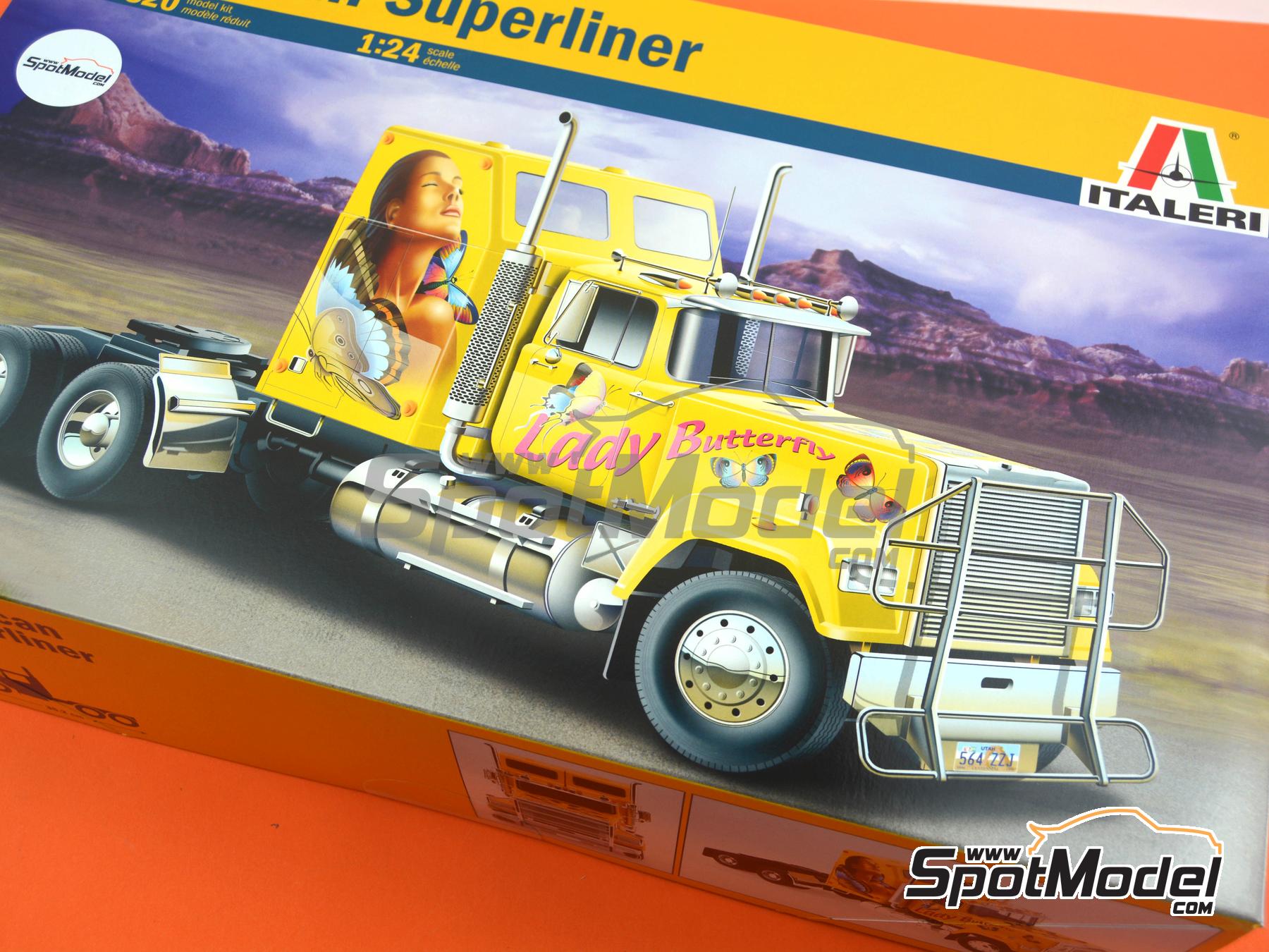 Image 12: US American Superliner | Tractor head scale model kit in 1/24 scale manufactured by Italeri (ref.&nbsp;3820, also 8001283038201)