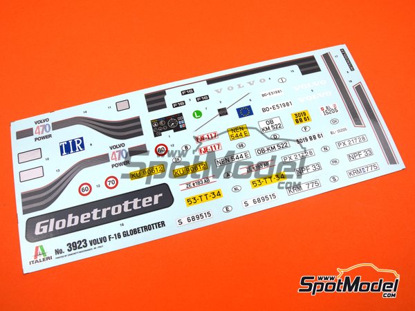 Image 7: Volvo FH16 Globetrotter 4x2 | Tractor head scale model kit in 1/24 scale manufactured by Italeri (ref.&nbsp;3923, also 8001283039239)