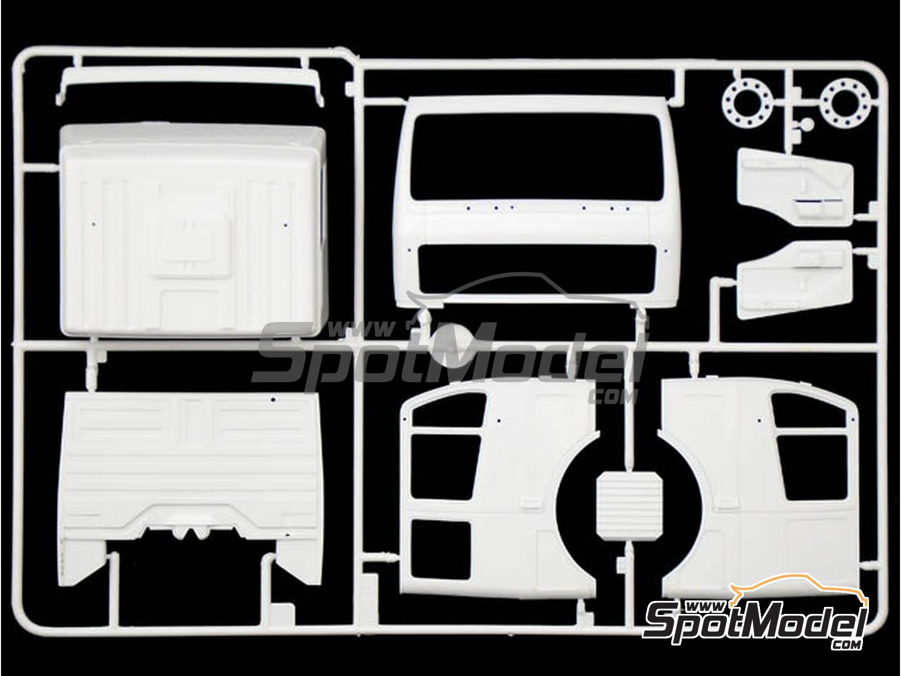 Image 3: Mercedes Benz SK Eurocab 6x4 | Tractor head scale model kit in 1/24 scale manufactured by Italeri (ref.&nbsp;3924, also 8001283039246)
