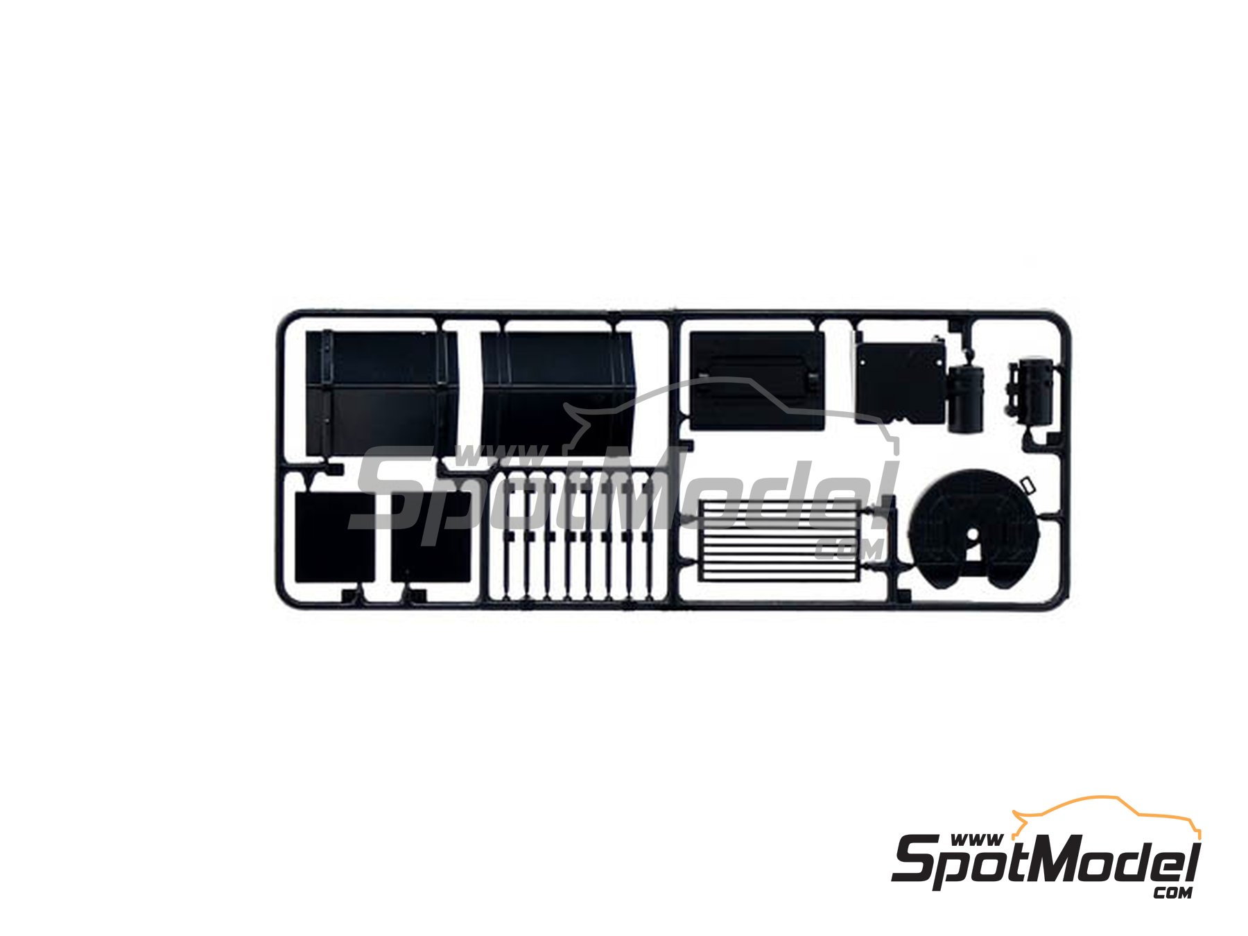 Image 11: Mercedes Benz SK Eurocab 6x4 | Tractor head scale model kit in 1/24 scale manufactured by Italeri (ref.&nbsp;3924, also 8001283039246)