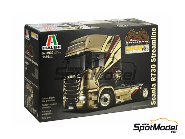 Image 2: Scania R730 V8 Streamline | Maqueta de cami&oacute;n en escala&nbsp;1/24 fabricado por Italeri (ref.&nbsp;3930, tambien 8001283039307)