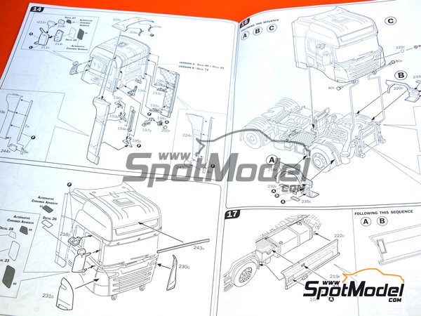 Image 19: Scania R730 V8 Streamline | Maqueta de cami&oacute;n en escala&nbsp;1/24 fabricado por Italeri (ref.&nbsp;3930, tambien 8001283039307)
