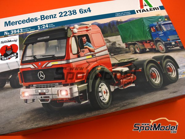 Italeri 3943: Tractor head scale model kit 1/24 scale - Mercedes Benz ...