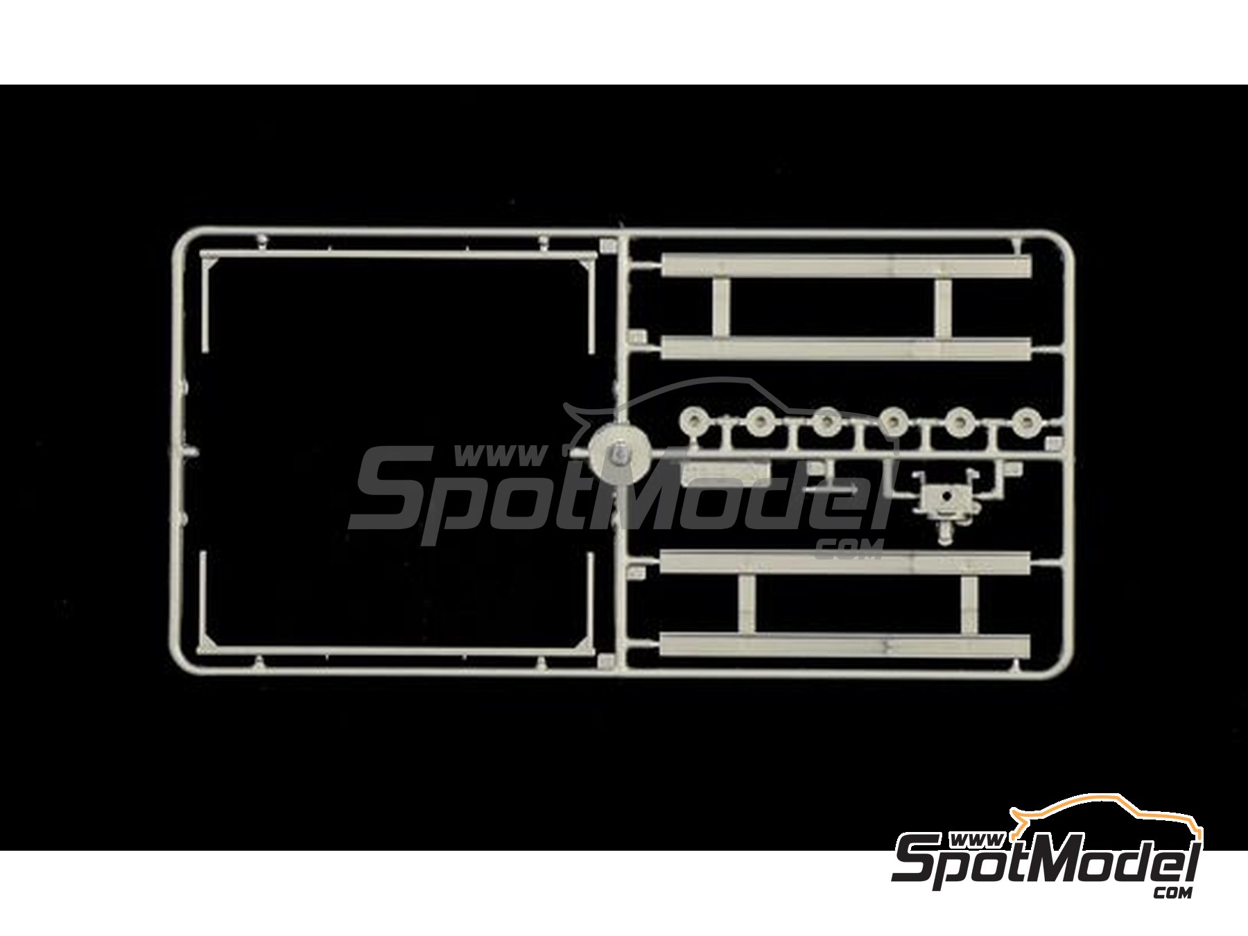 Image 7: Volvo F16 Globetrotter Canvas with elevator | Truck scale model kit in 1/24 scale manufactured by Italeri (ref.&nbsp;3945, also 8001283039451)