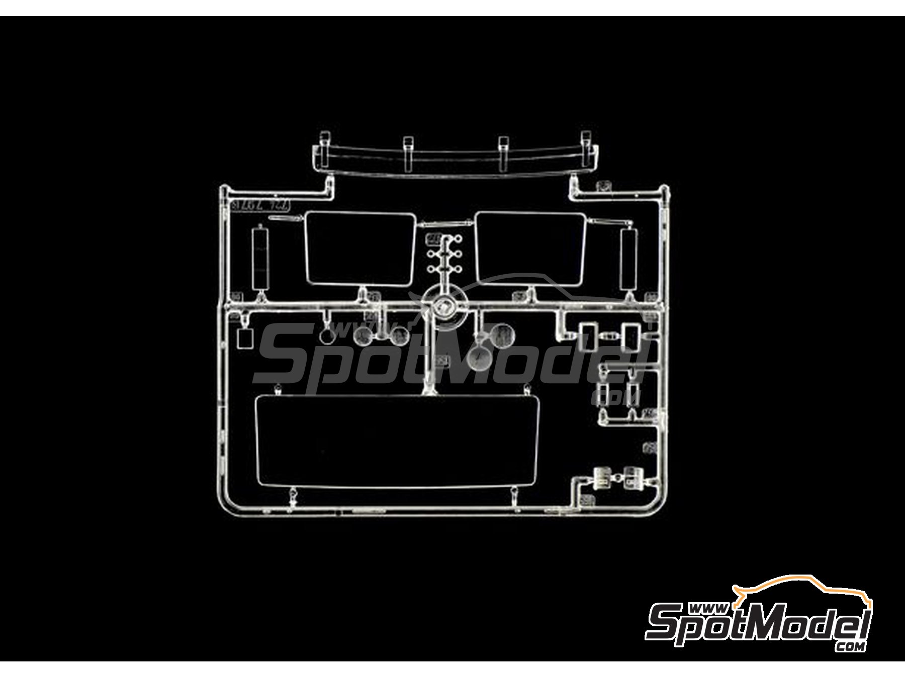 Image 11: Volvo F16 Globetrotter Canvas with elevator | Truck scale model kit in 1/24 scale manufactured by Italeri (ref.&nbsp;3945, also 8001283039451)
