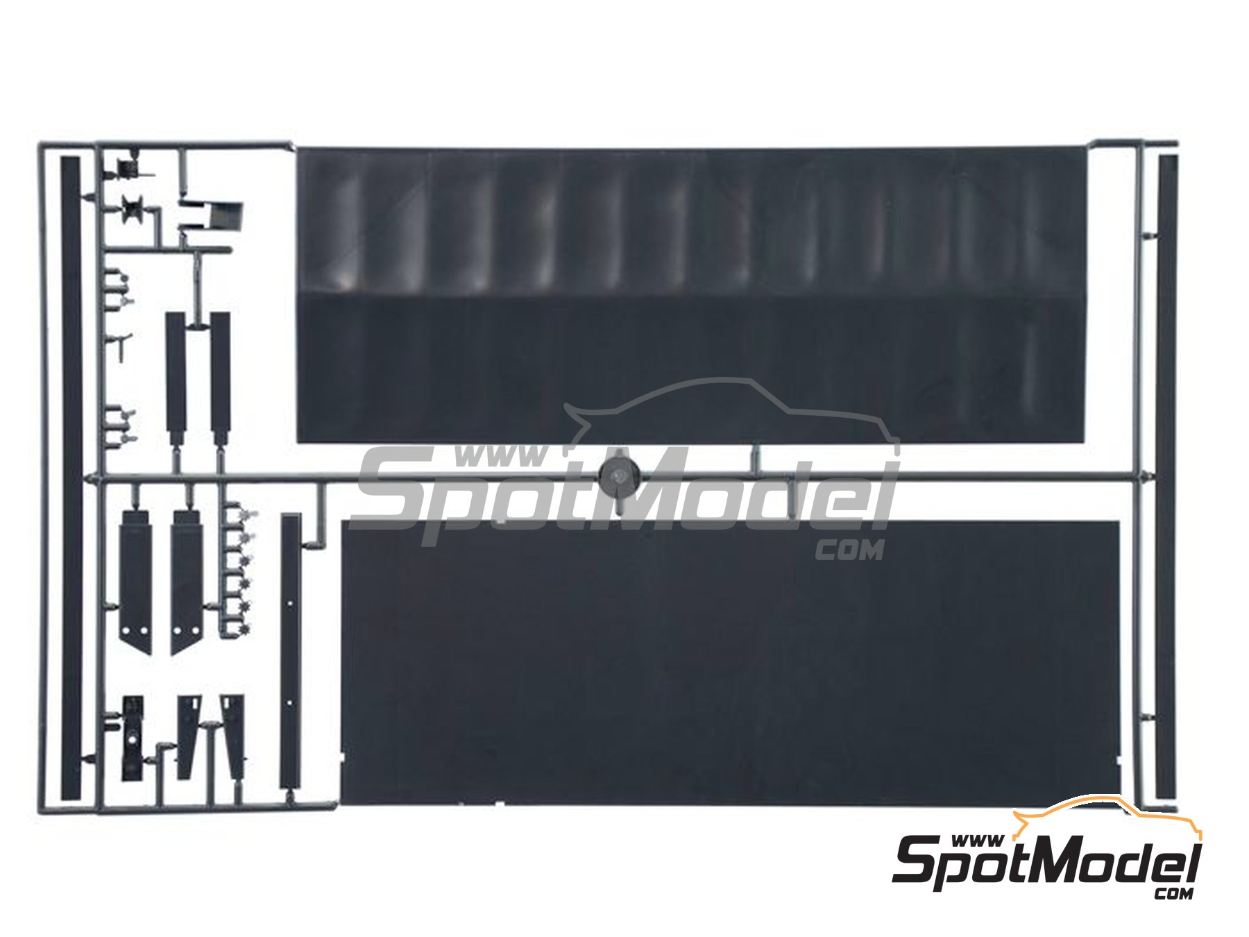Image 15: Volvo F16 Globetrotter Canvas with elevator | Truck scale model kit in 1/24 scale manufactured by Italeri (ref.&nbsp;3945, also 8001283039451)