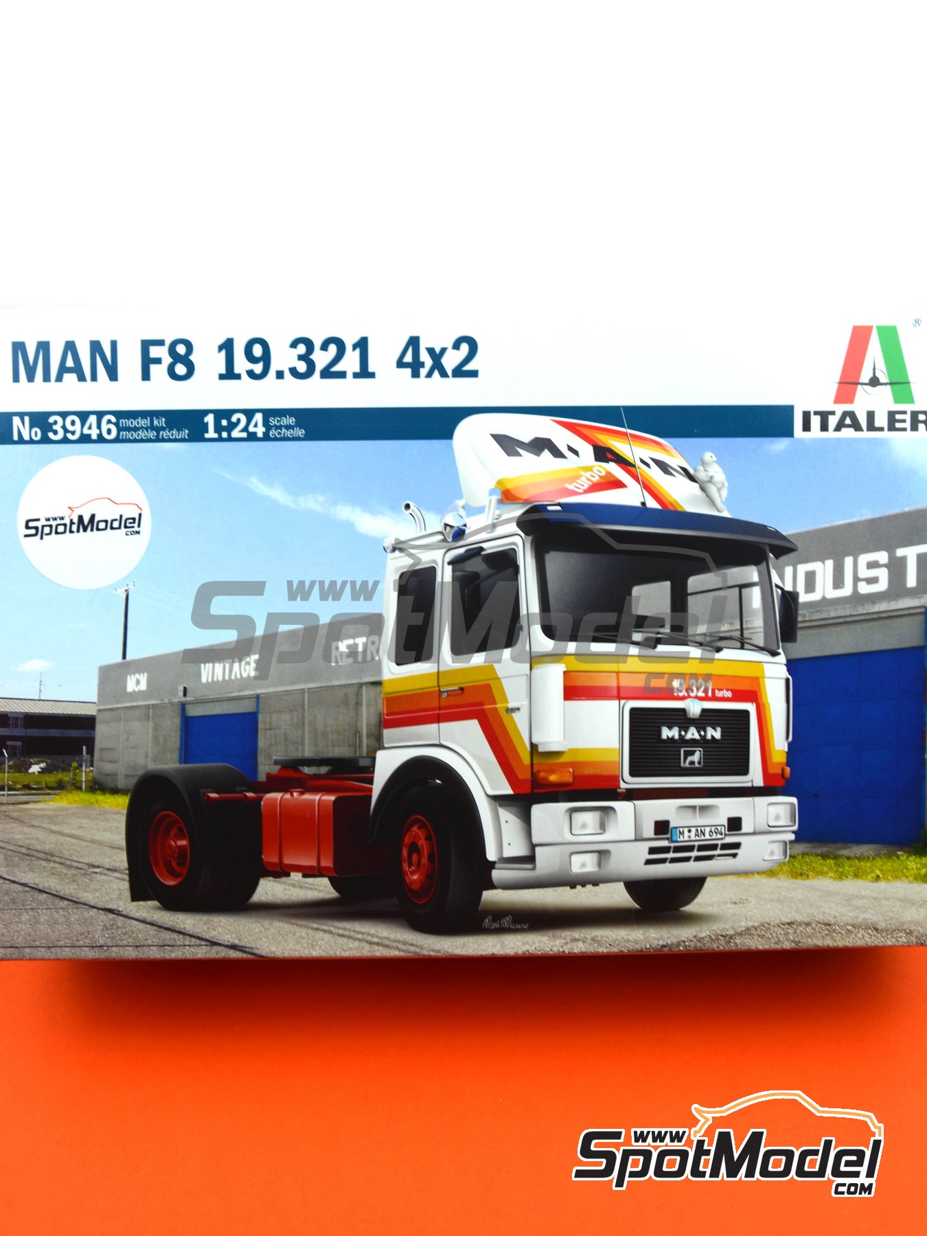 ITALERI 3946 Man F8 19.321 4x2 Maquette Camion 1/24 - JJMstore