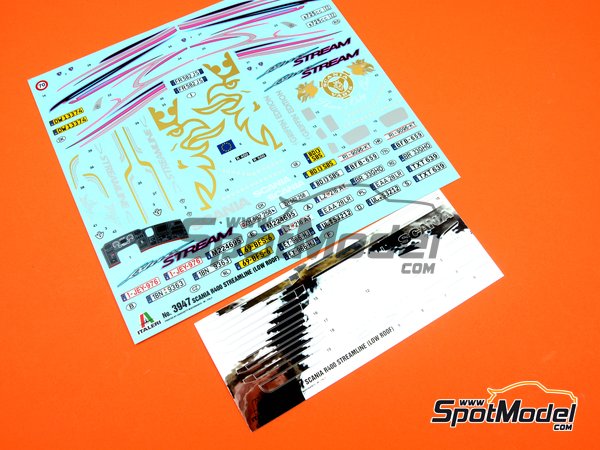 Image 4: Scania R400 Streamline flat roof | Tractor head scale model kit in 1/24 scale manufactured by Italeri (ref.&nbsp;3947, also 8001283039475)