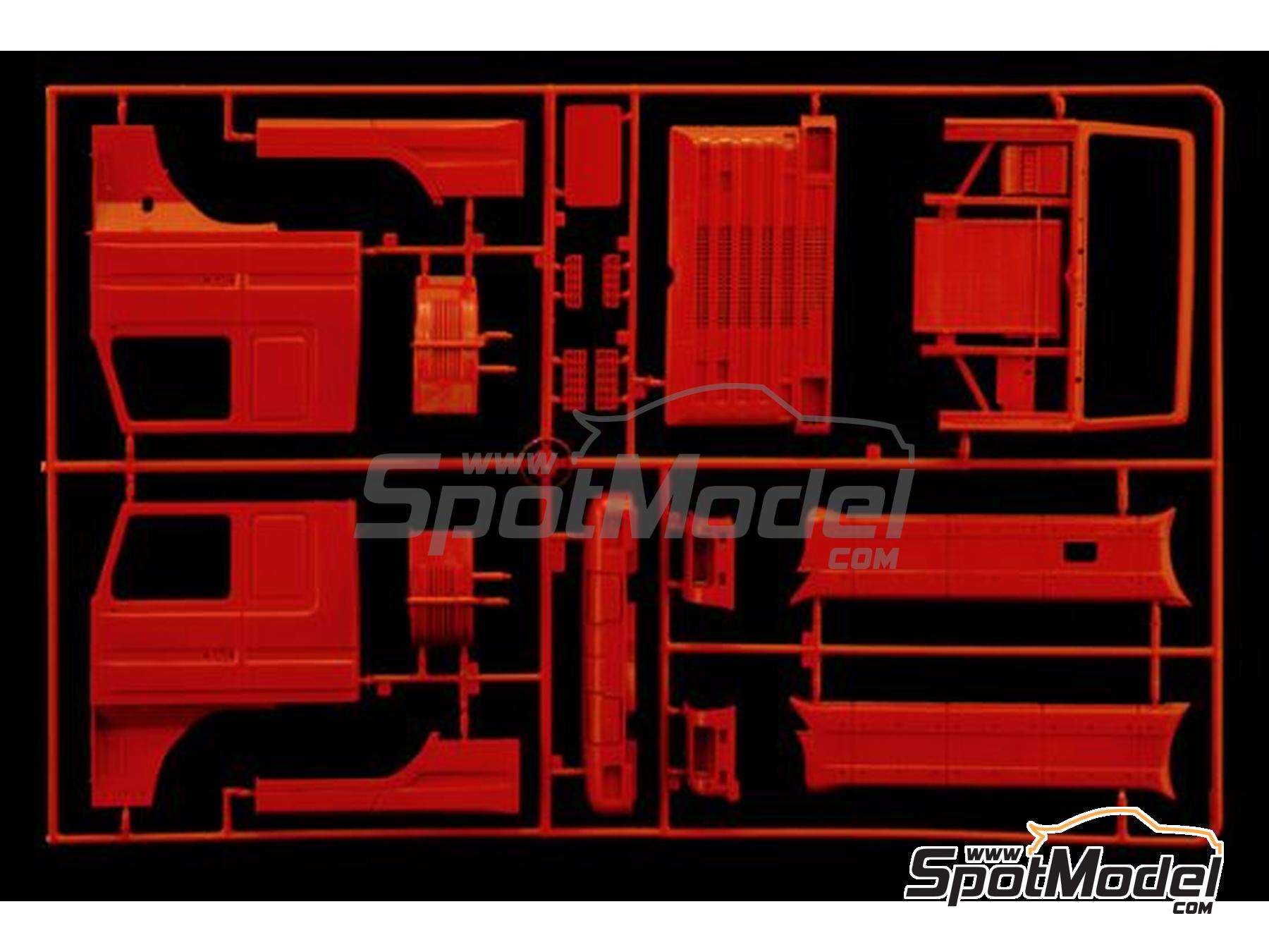 Image 6: Scania R143 M500 Streamline 4x2 | Tractor head scale model kit in 1/24 scale manufactured by Italeri (ref.&nbsp;3950, also 8001283039505)