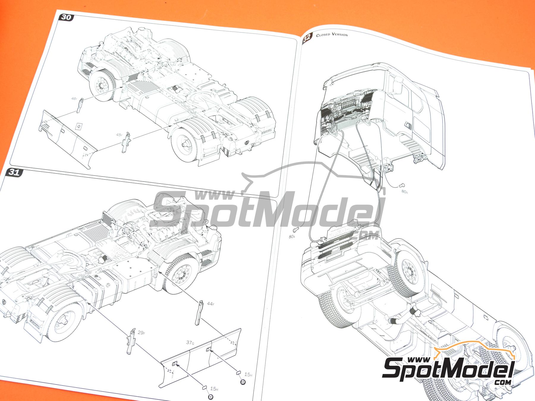 Italeri 3961 Tractor head scale model kit 1/24 scale Scania 770