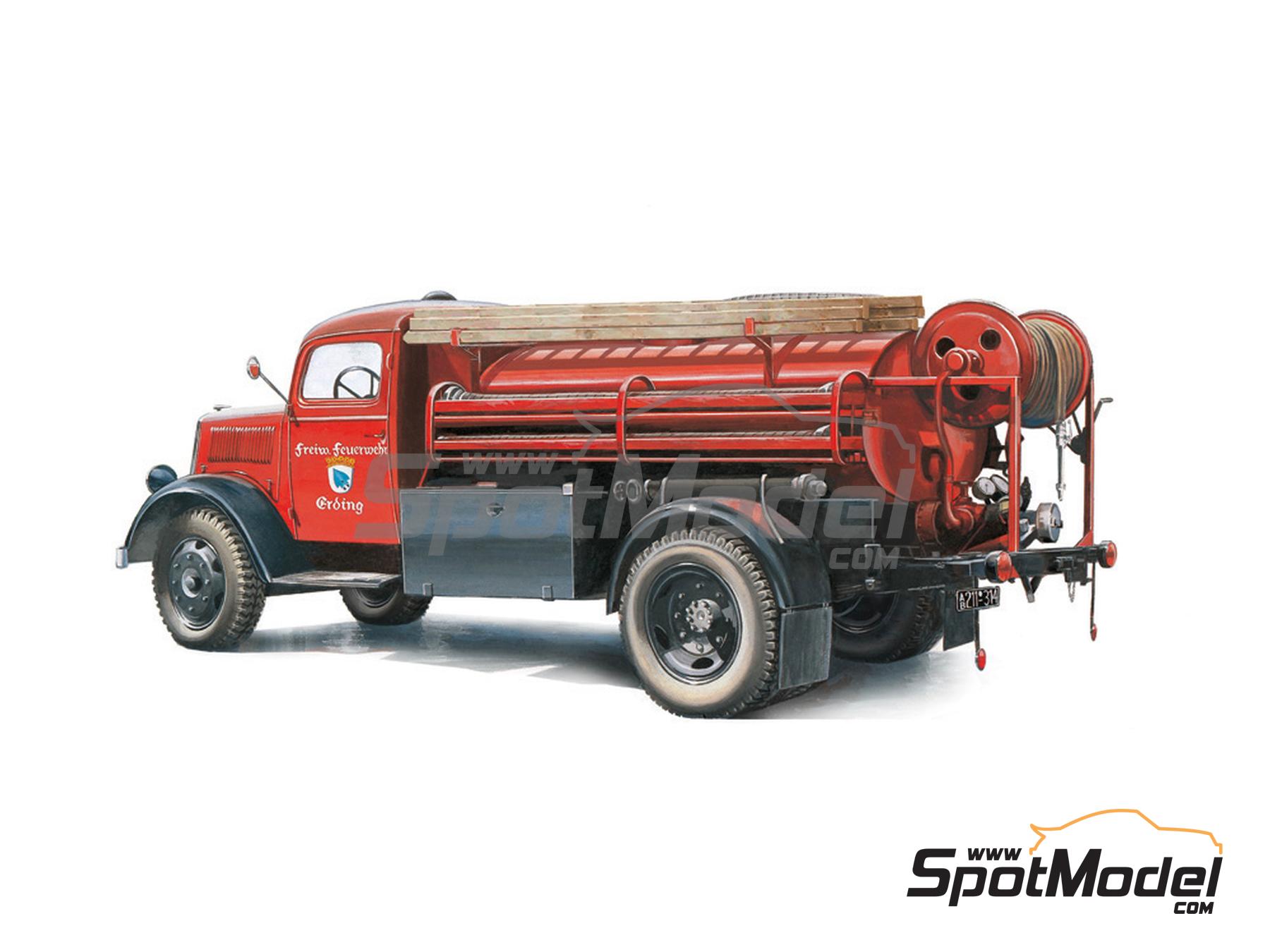 Italeri 3966: Truck scale model kit 1/24 scale - Opel Blitz