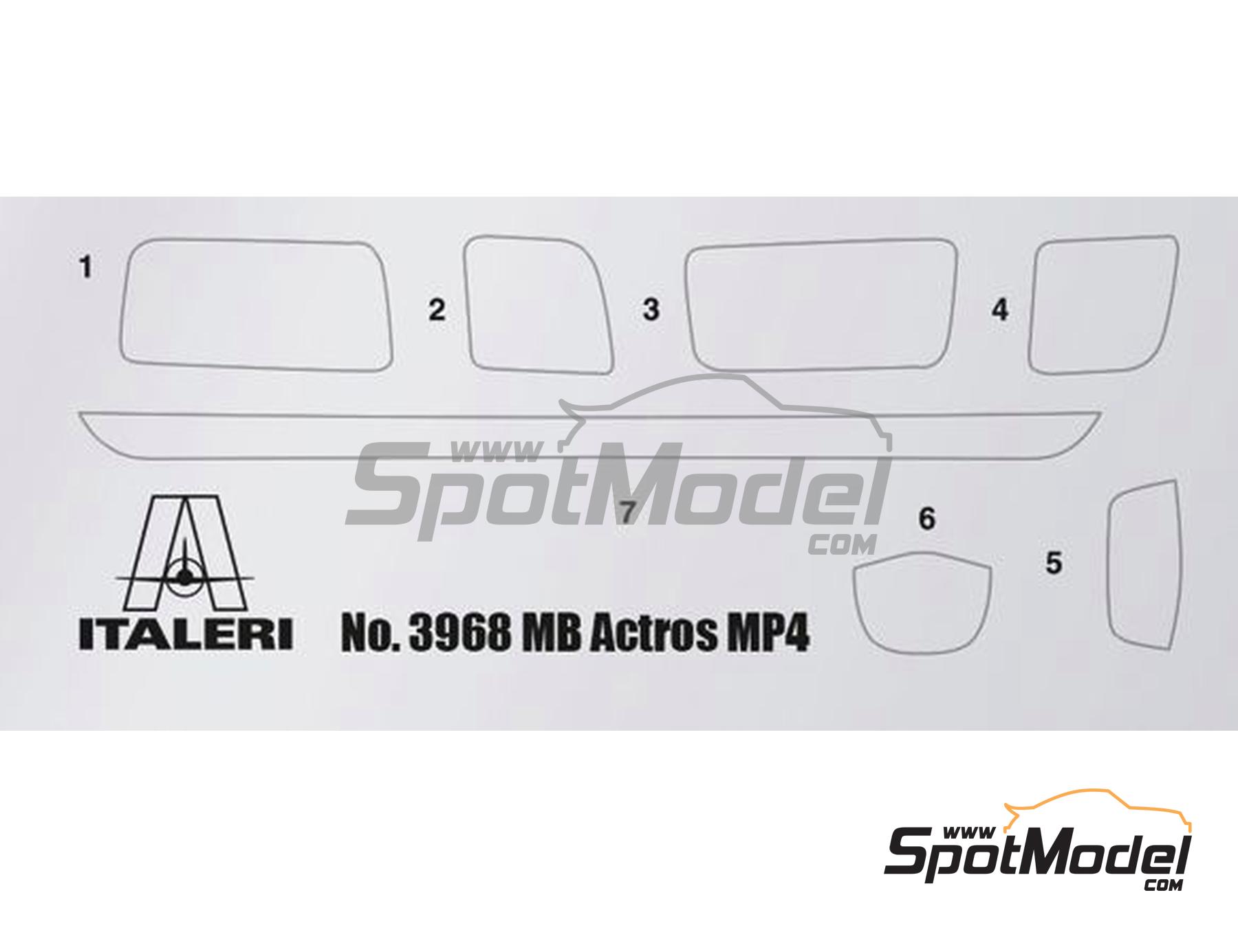 Image 4: Mercedes Benz Actros MP4 Big Space Edición Gran Premio | Maqueta de cabeza tractora en escala 1/24 fabricado por Italeri (ref. 3968, tambien 8001283039680)