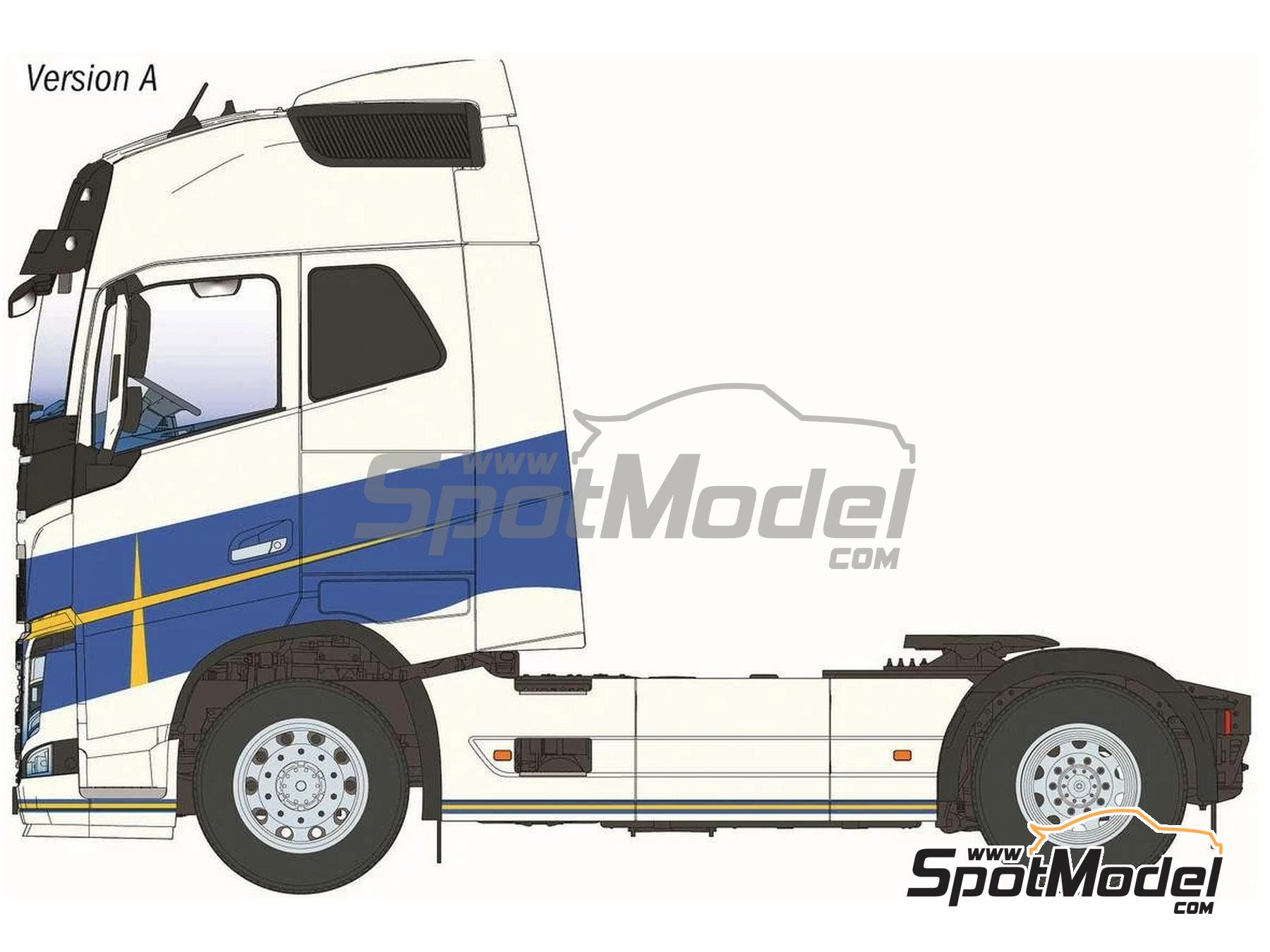 Image 3: Volvo FH16 750 Medium Roof | Tractor head scale model kit in 1/24 scale manufactured by Italeri (ref.&nbsp;3970)