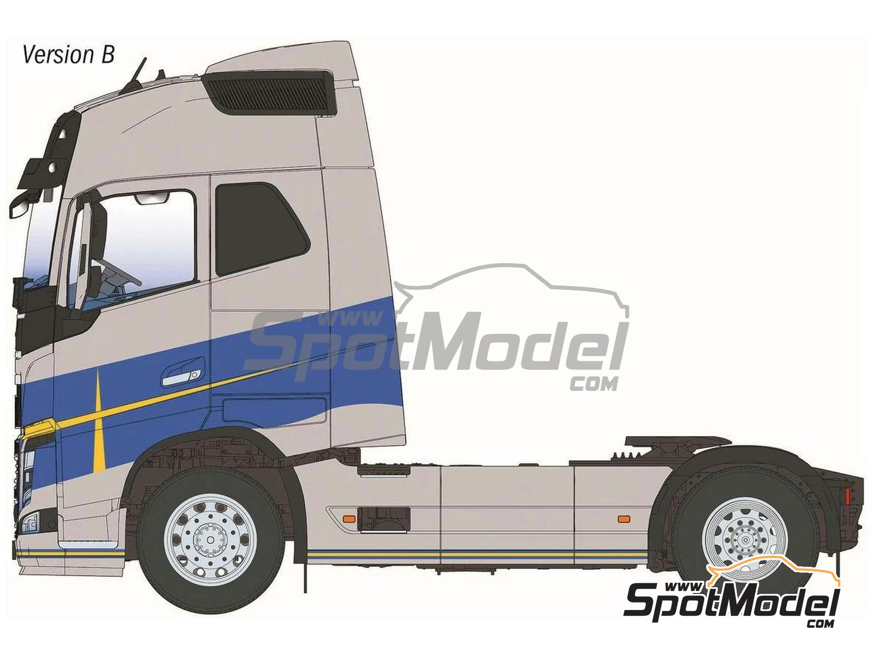 Image 4: Volvo FH16 750 Medium Roof | Tractor head scale model kit in 1/24 scale manufactured by Italeri (ref.&nbsp;3970)
