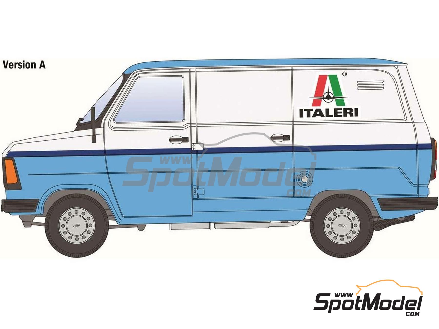 Image 4: Ford Transit Mk.2 patrocinado por Italeri | Maqueta de furgoneta en escala&nbsp;1/24 fabricado por Italeri (ref.&nbsp;3975, tambien 8001283039758)