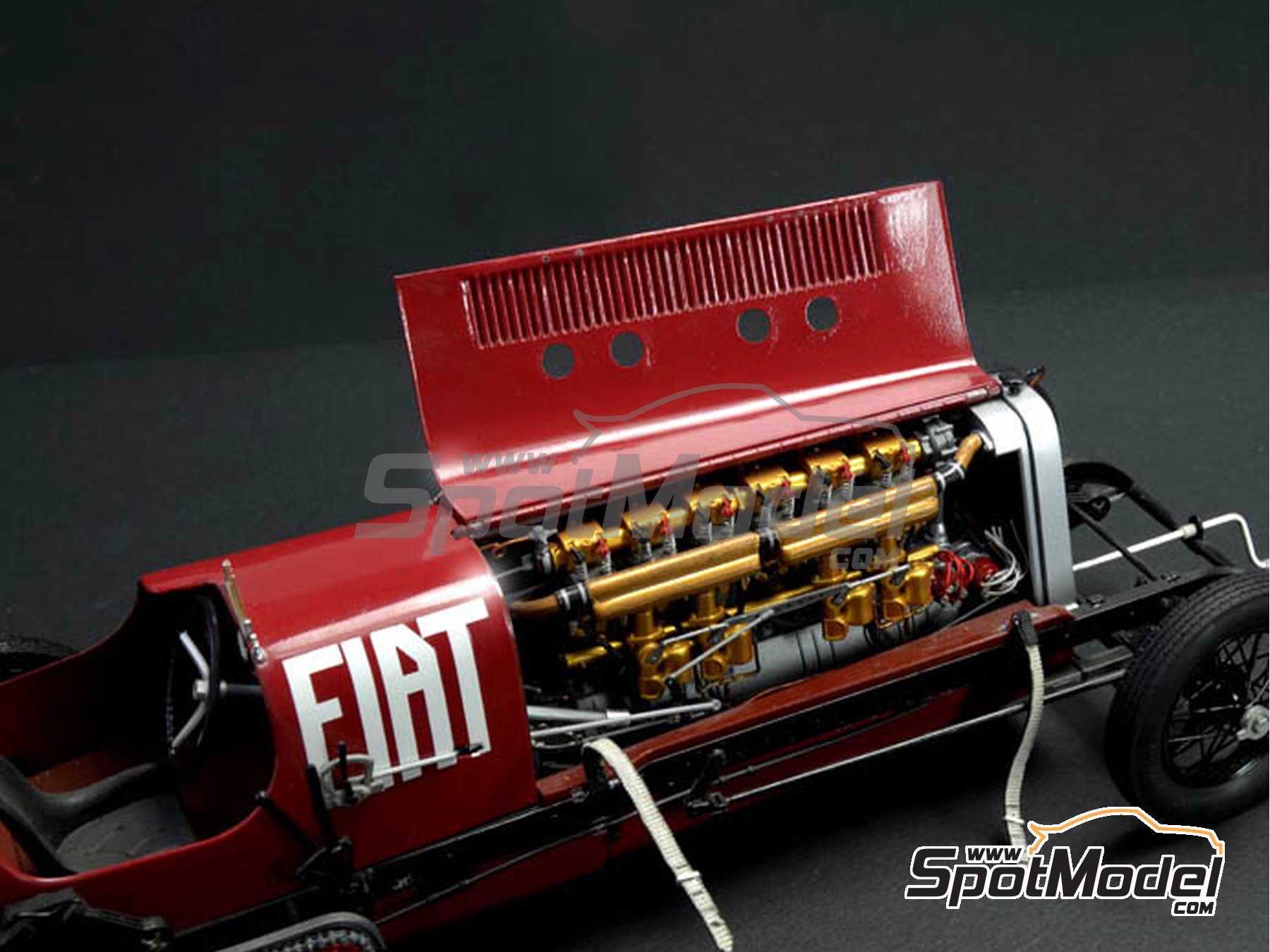 Italeri Model car kit 1/12 scale Fiat Mefistofele World Landspeed