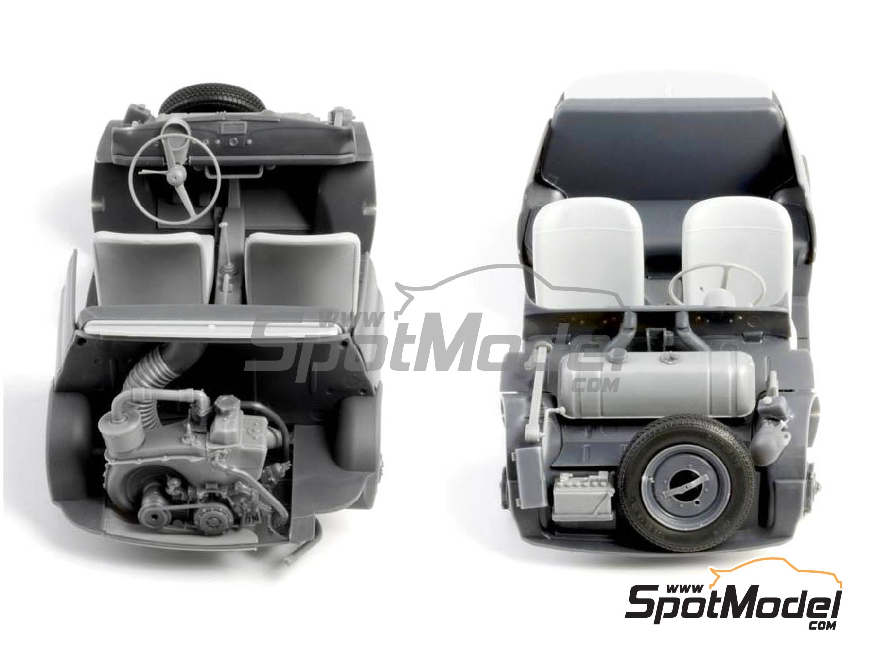 Image 4: Fiat 500 F | Car scale model kit in 1/12 scale manufactured by Italeri (ref.&nbsp;4703, also 8001283047036)